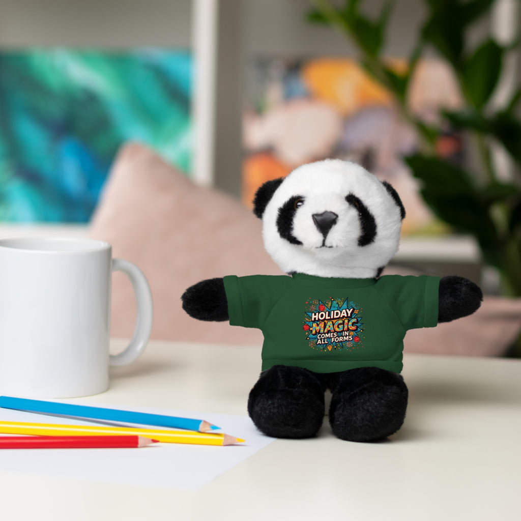 Holiday Magic Bear — Plush Teddy with 'Holiday Magic Comes in All Forms' Tee