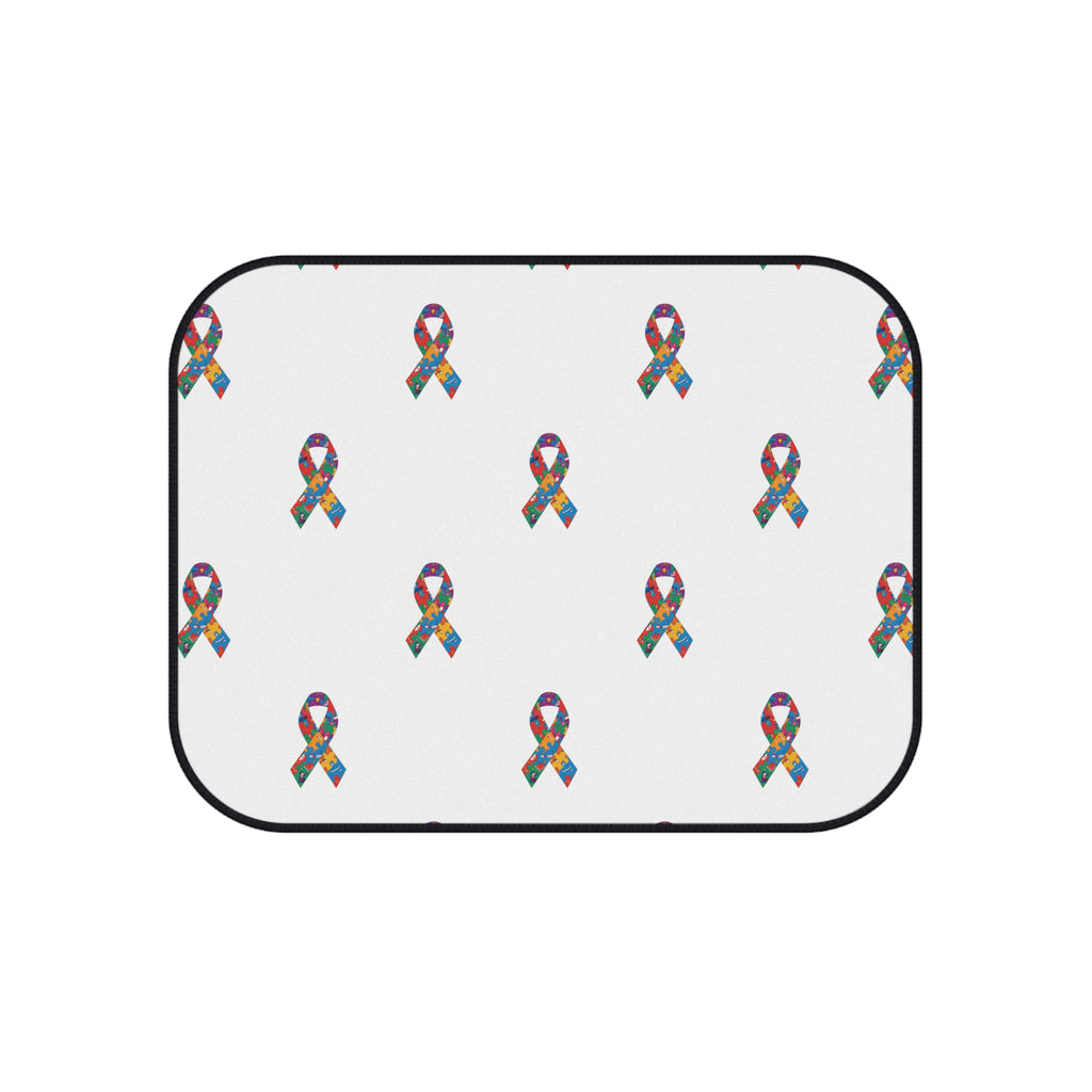 Awareness Ribbon Pattern Car Mats (Set of 4)