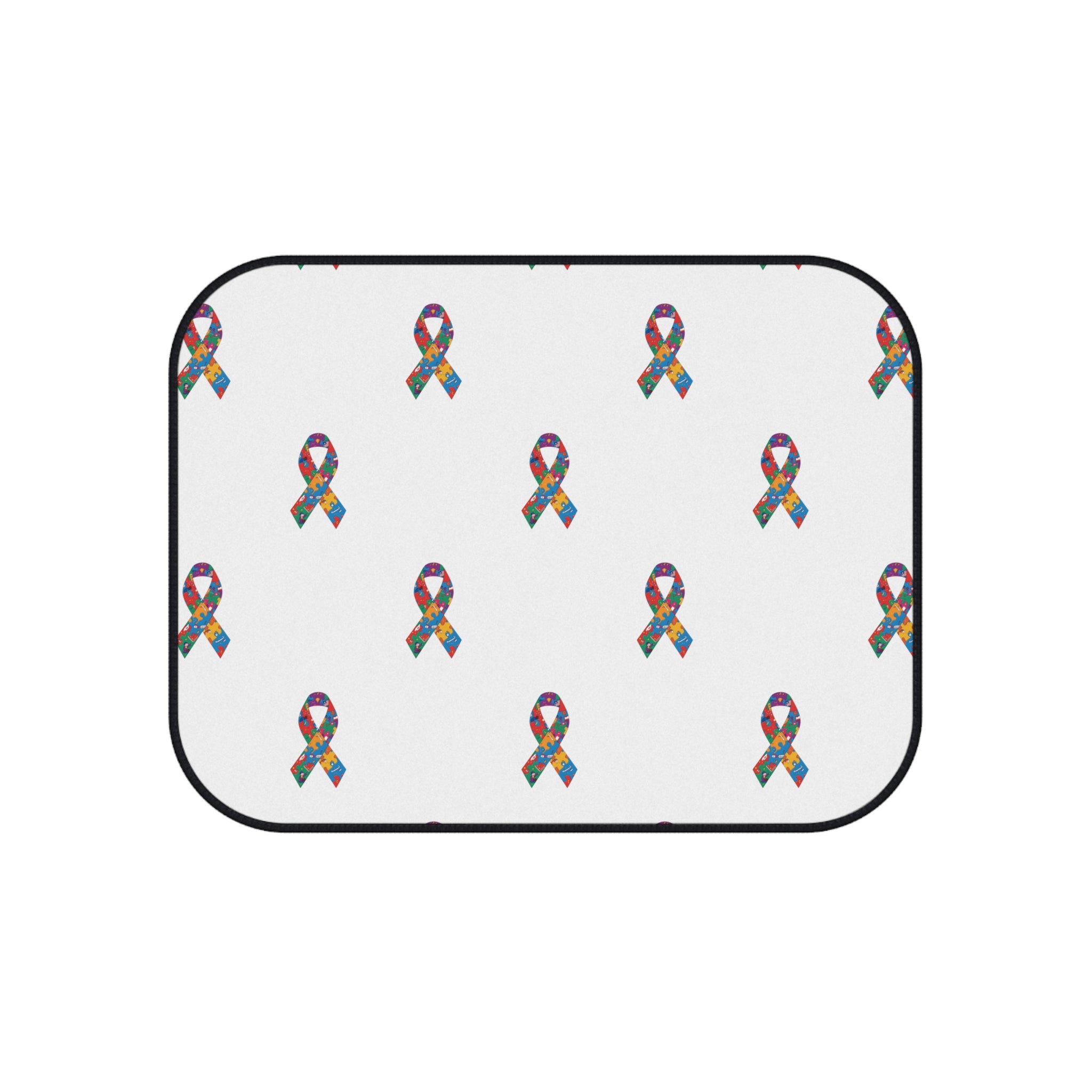 Awareness Ribbon Pattern Car Mats (Set of 4)