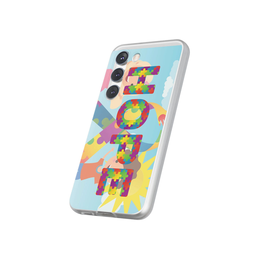 Autism Awareness Phone Case — 'HOPE' Puzzle Heart Flexi Case