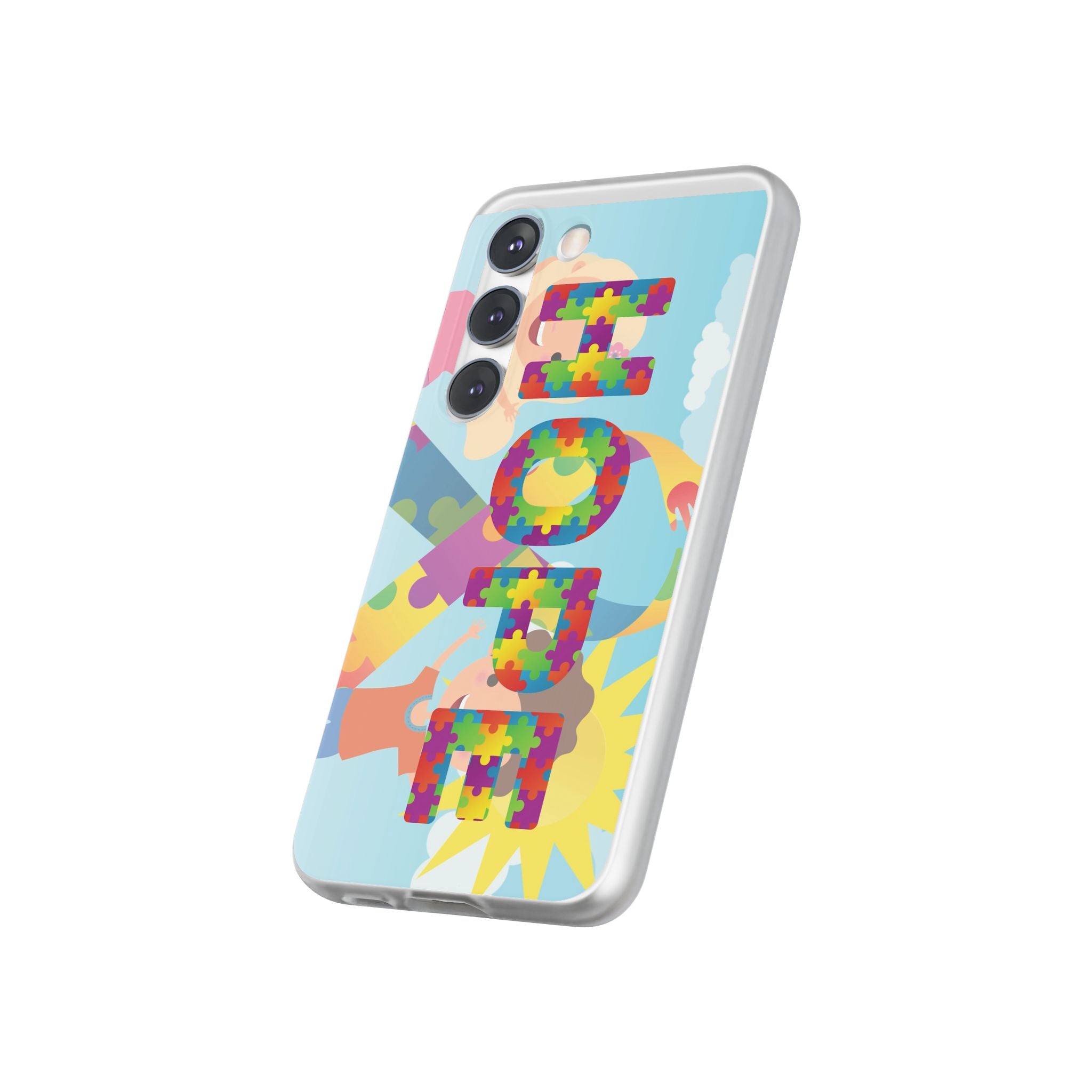 Autism Awareness Phone Case — 'HOPE' Puzzle Heart Flexi Case