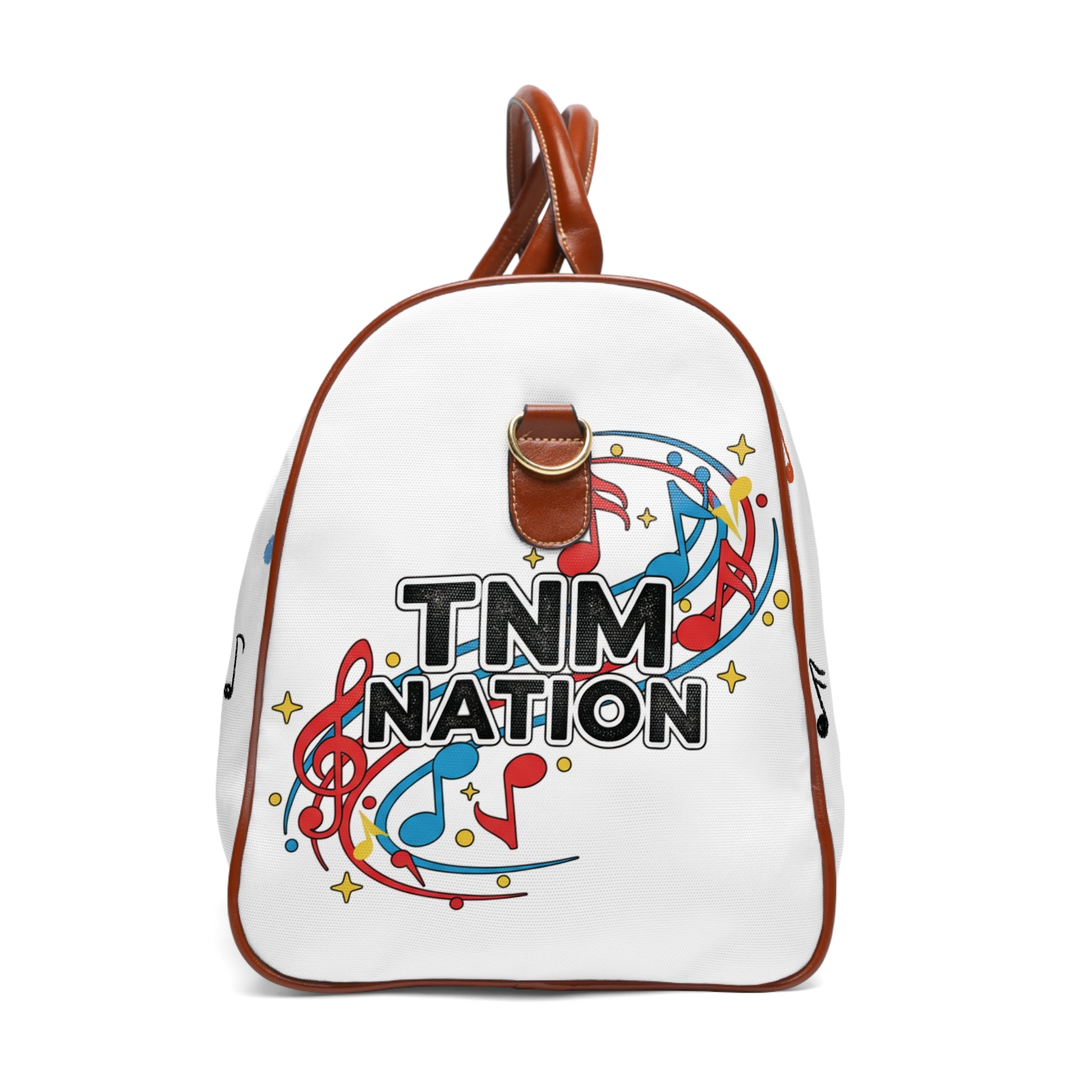 Music Notes Waterproof Travel Bag