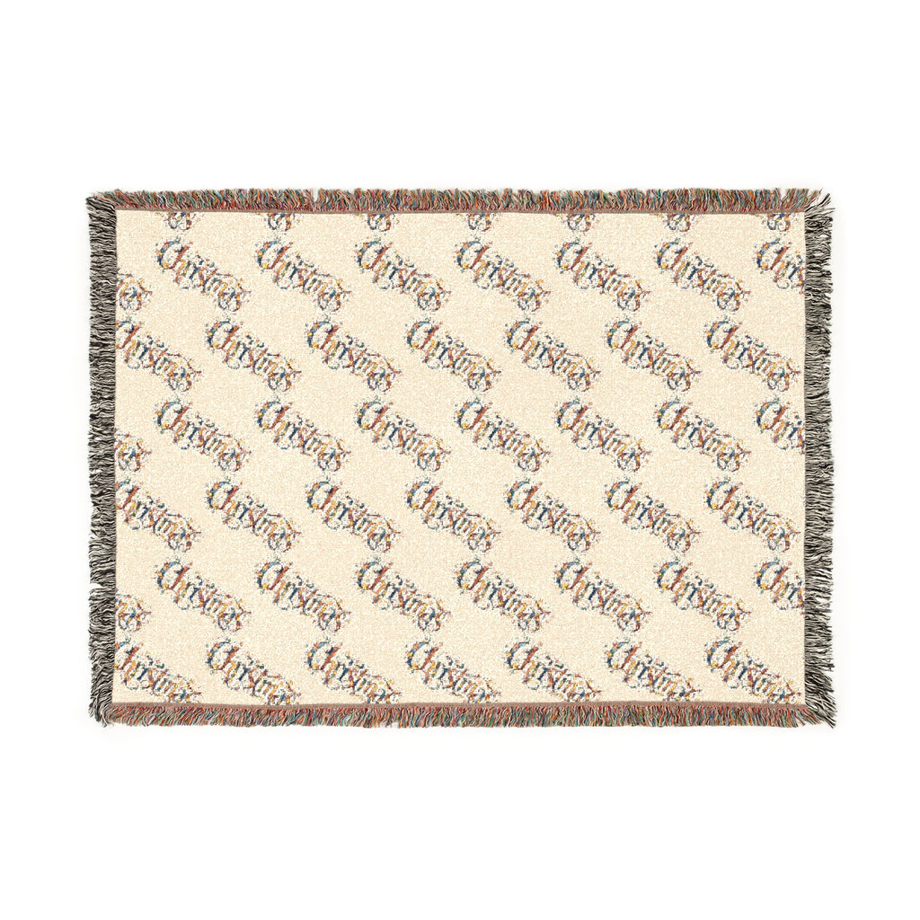 Christmas Woven Blanket — Festive Tapestry Throw for Holiday Decor & Cozy Gifts