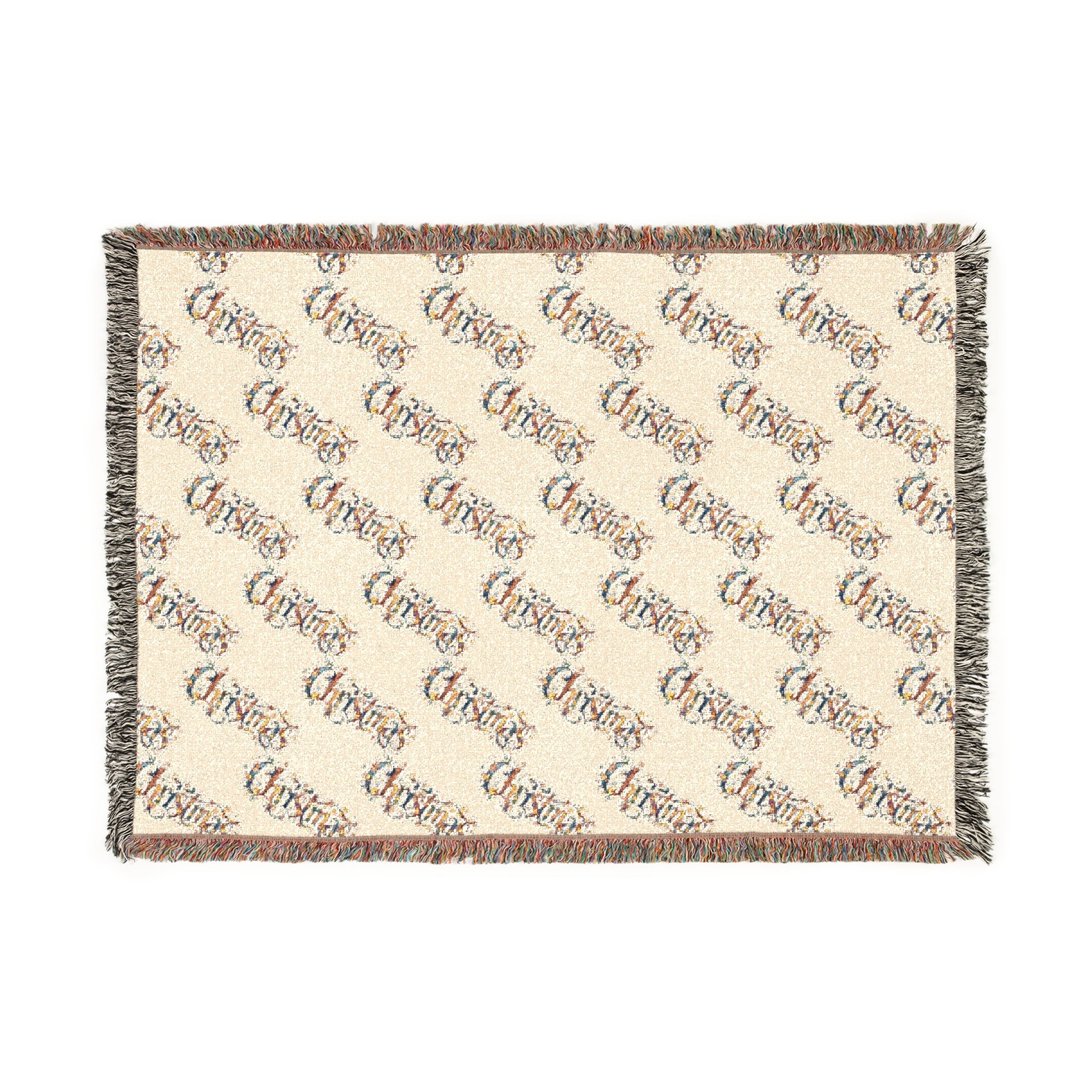 Christmas Woven Blanket — Festive Tapestry Throw for Holiday Decor & Cozy Gifts