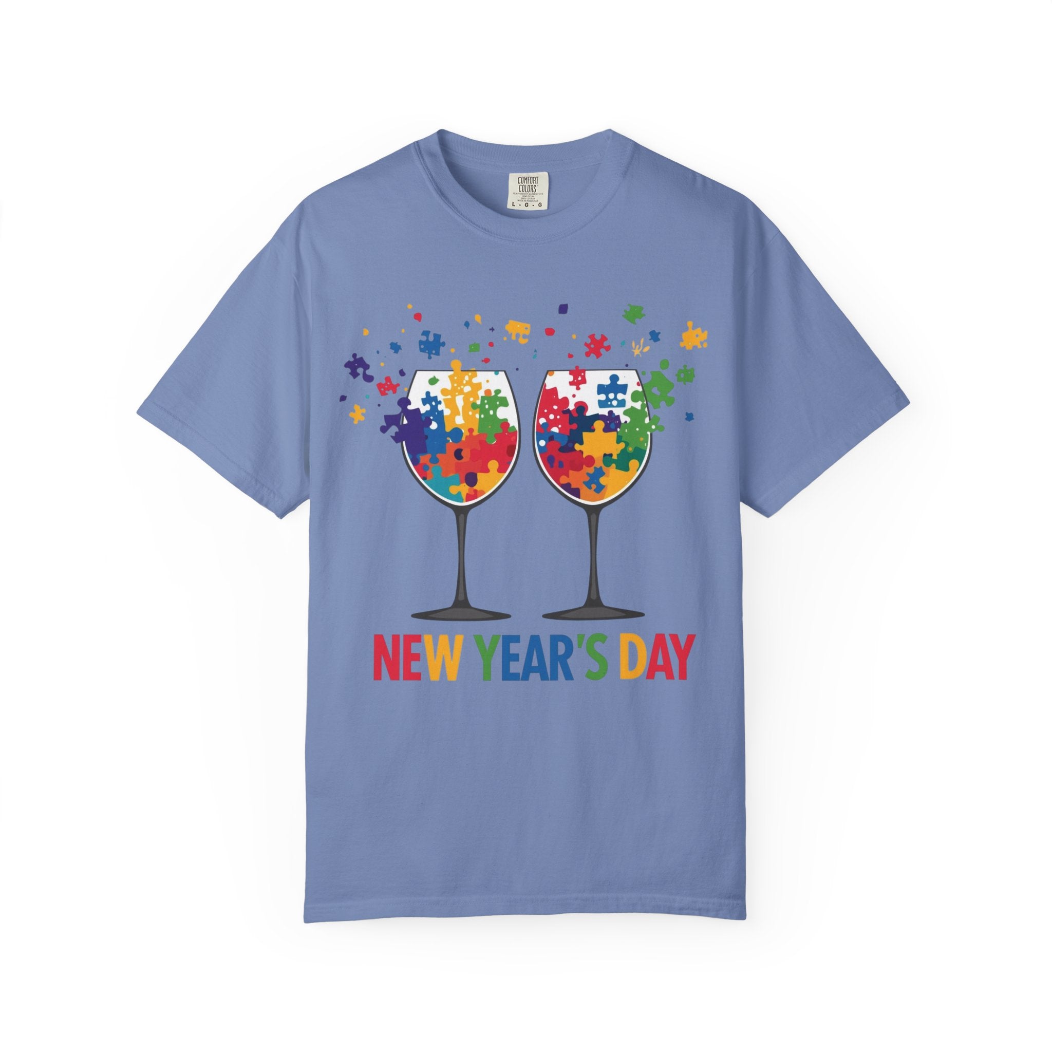 New Year’s Day Puzzle Wine T-Shirt