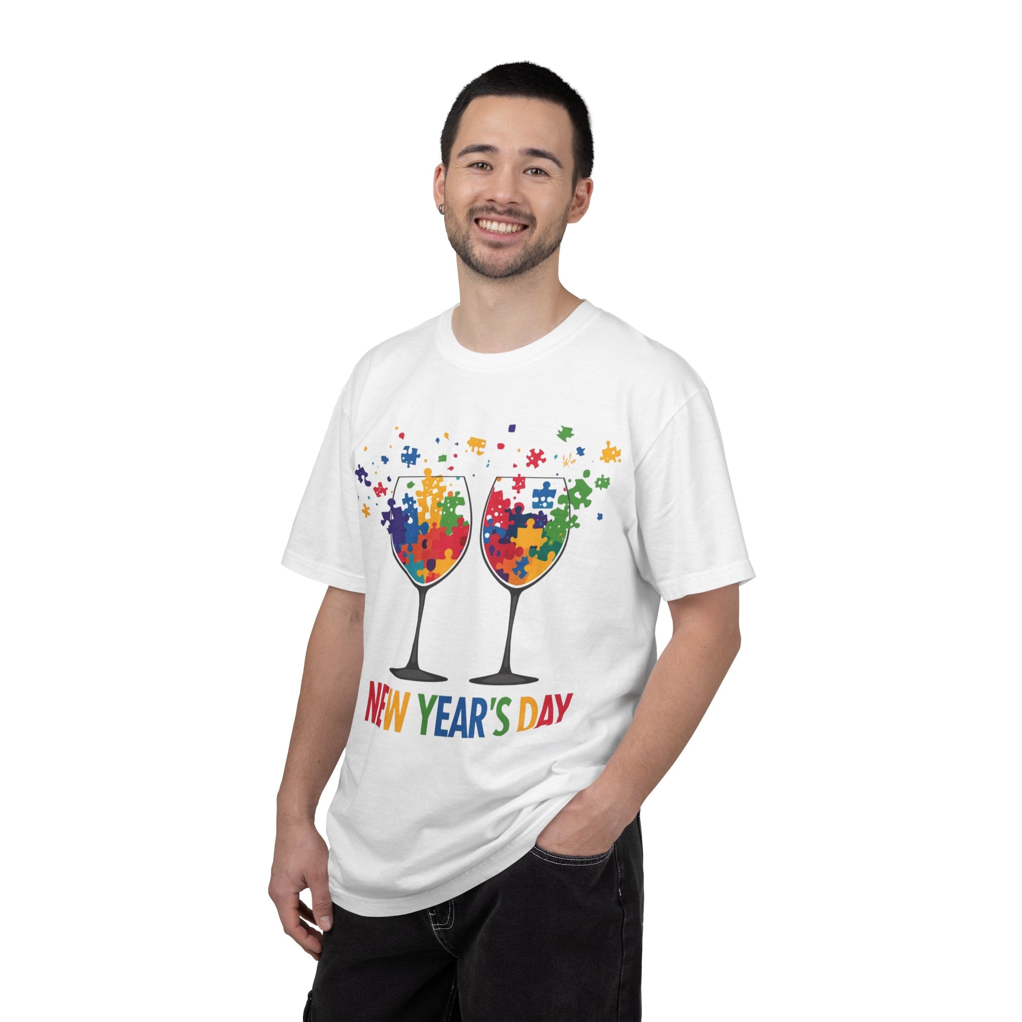 New Year’s Day Puzzle Wine T-Shirt