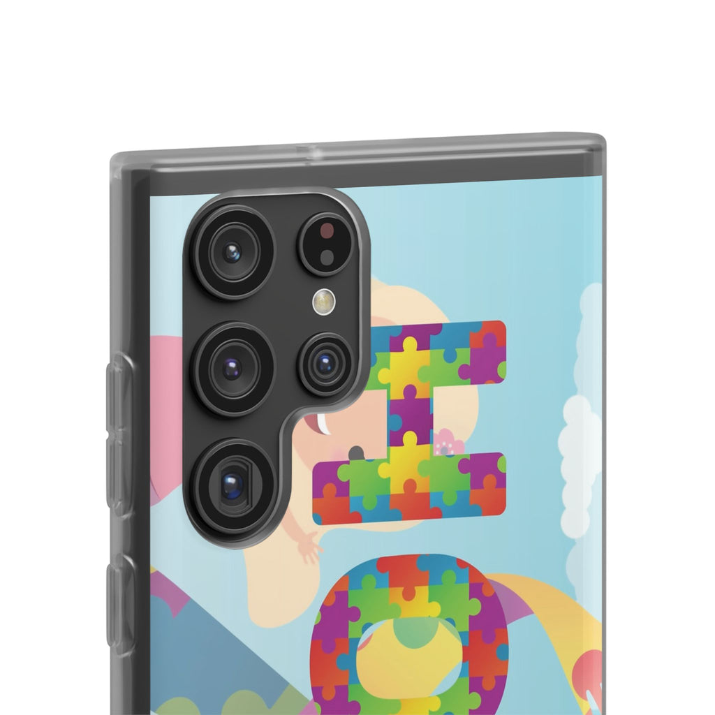 Autism Awareness Phone Case — 'HOPE' Puzzle Heart Flexi Case