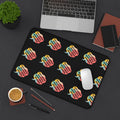 Retro Speech Bubble Desk Mat — "Challenge Accepted" Pattern