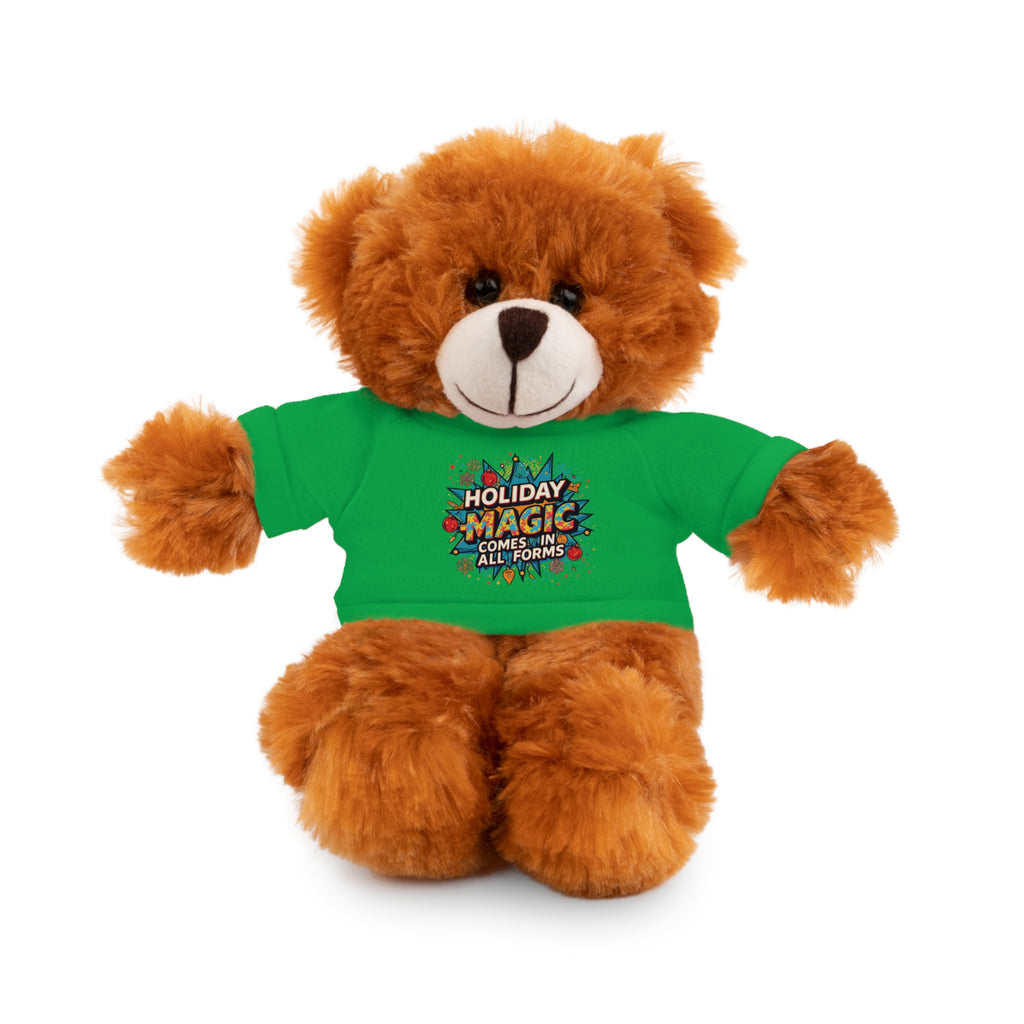 Holiday Magic Bear — Plush Teddy with 'Holiday Magic Comes in All Forms' Tee