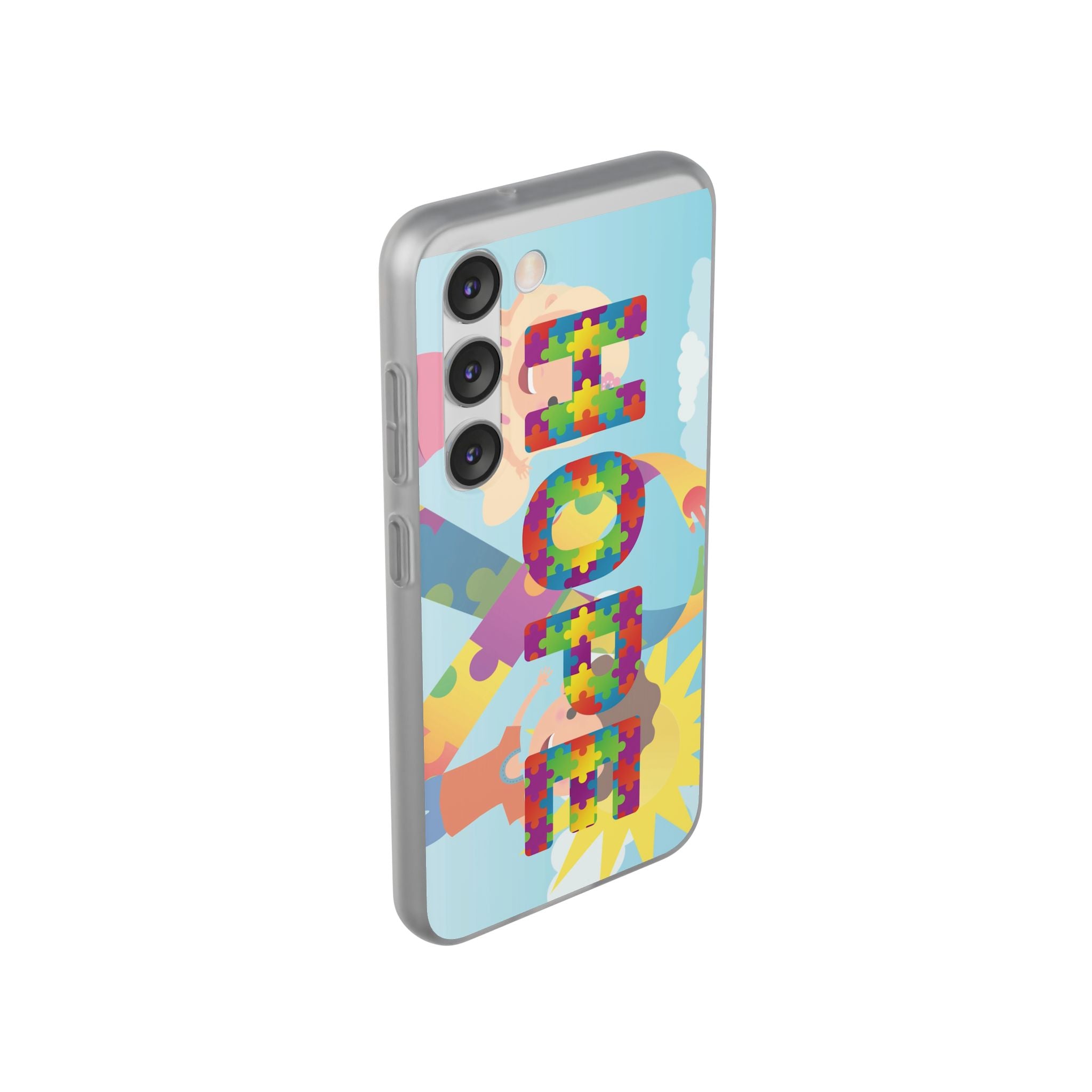 Autism Awareness Phone Case — 'HOPE' Puzzle Heart Flexi Case