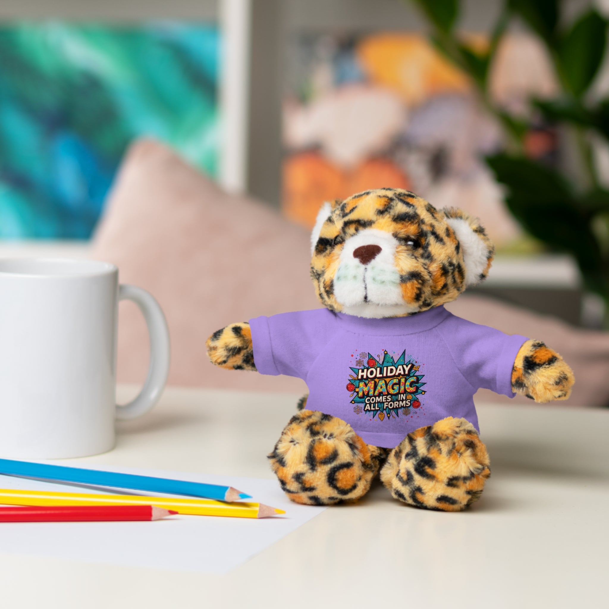 Holiday Magic Bear — Plush Teddy with 'Holiday Magic Comes in All Forms' Tee