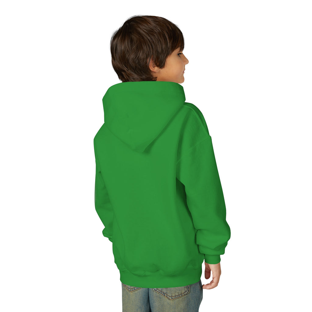 Youth Hoodie — "Why Is Everyone Rushing Me?" Colorful Comic Graphic