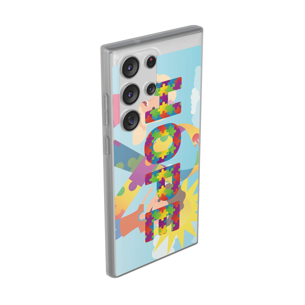 Autism Awareness Phone Case — 'HOPE' Puzzle Heart Flexi Case