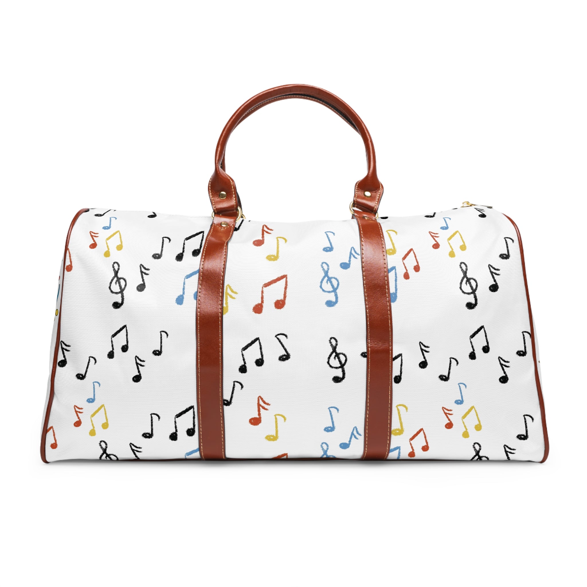 Music Notes Waterproof Travel Bag