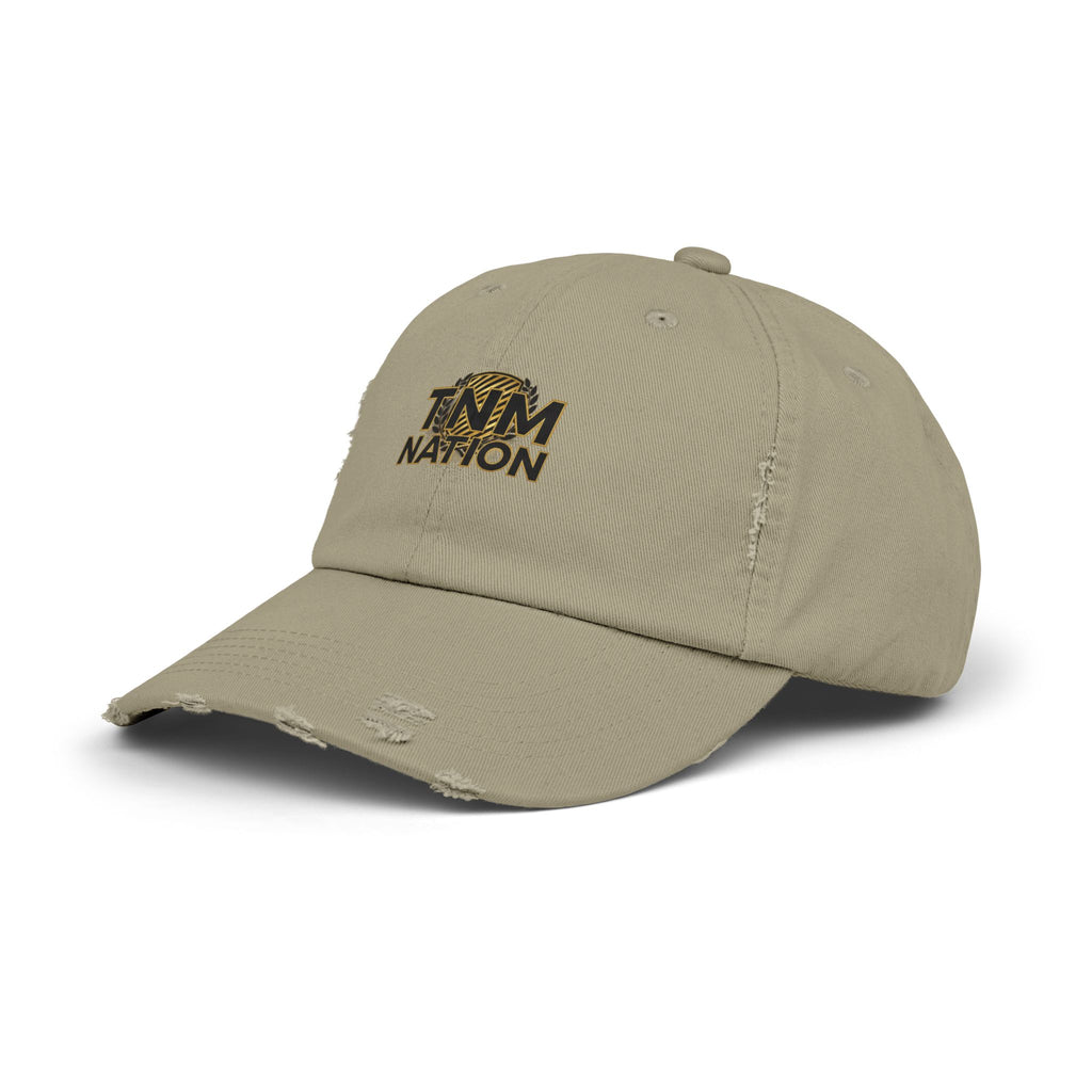 Distressed Baseball Cap — TNM Nation Gold Logo