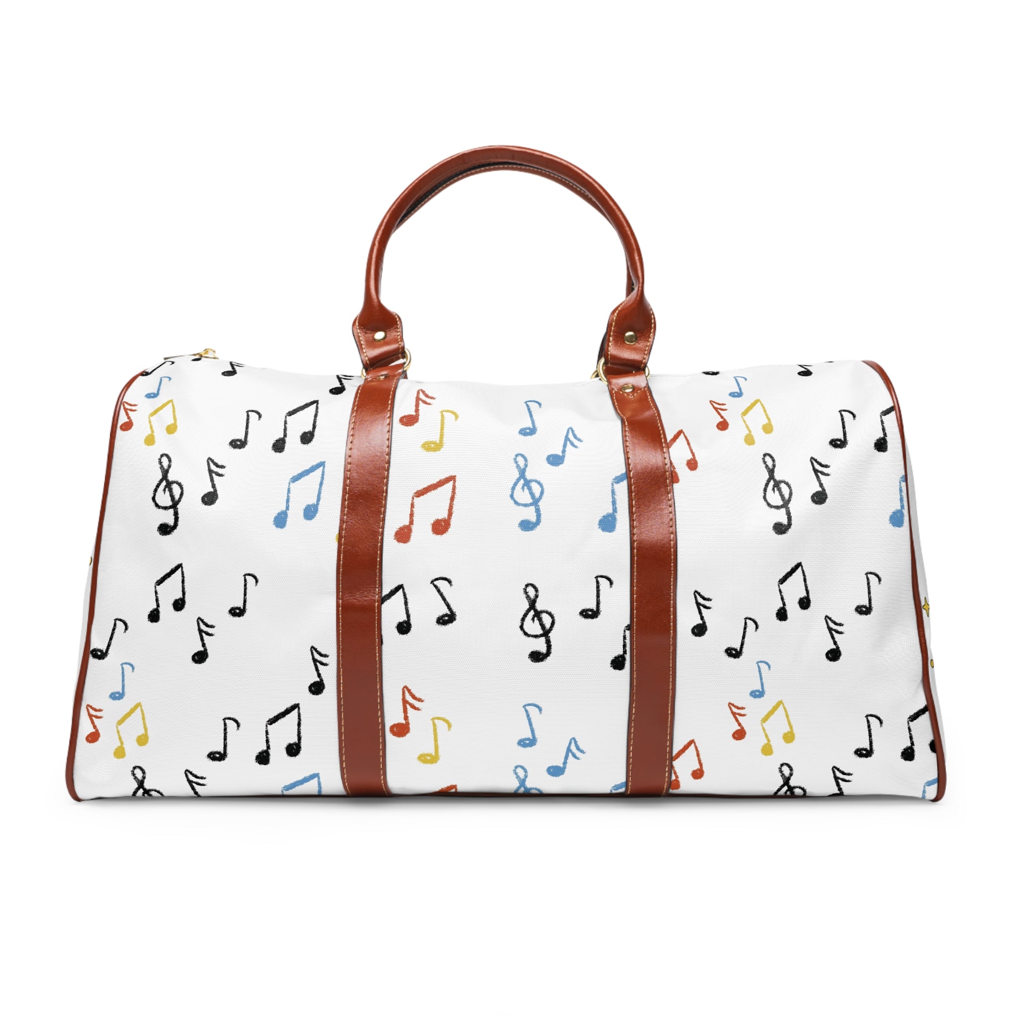 Music Notes Waterproof Travel Bag