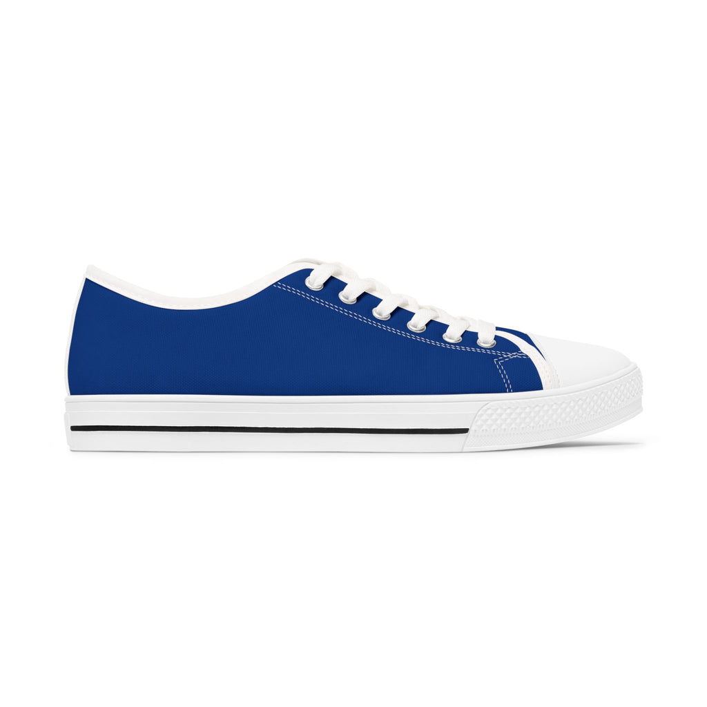 Low Top Sneakers — Blue Puzzle Heart Pattern Casual Shoes (Autism Awareness)