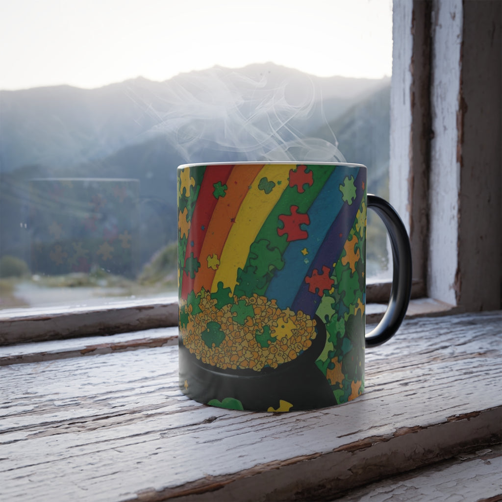 St. Patrick's Rainbow Pot of Gold Color-Changing Mug