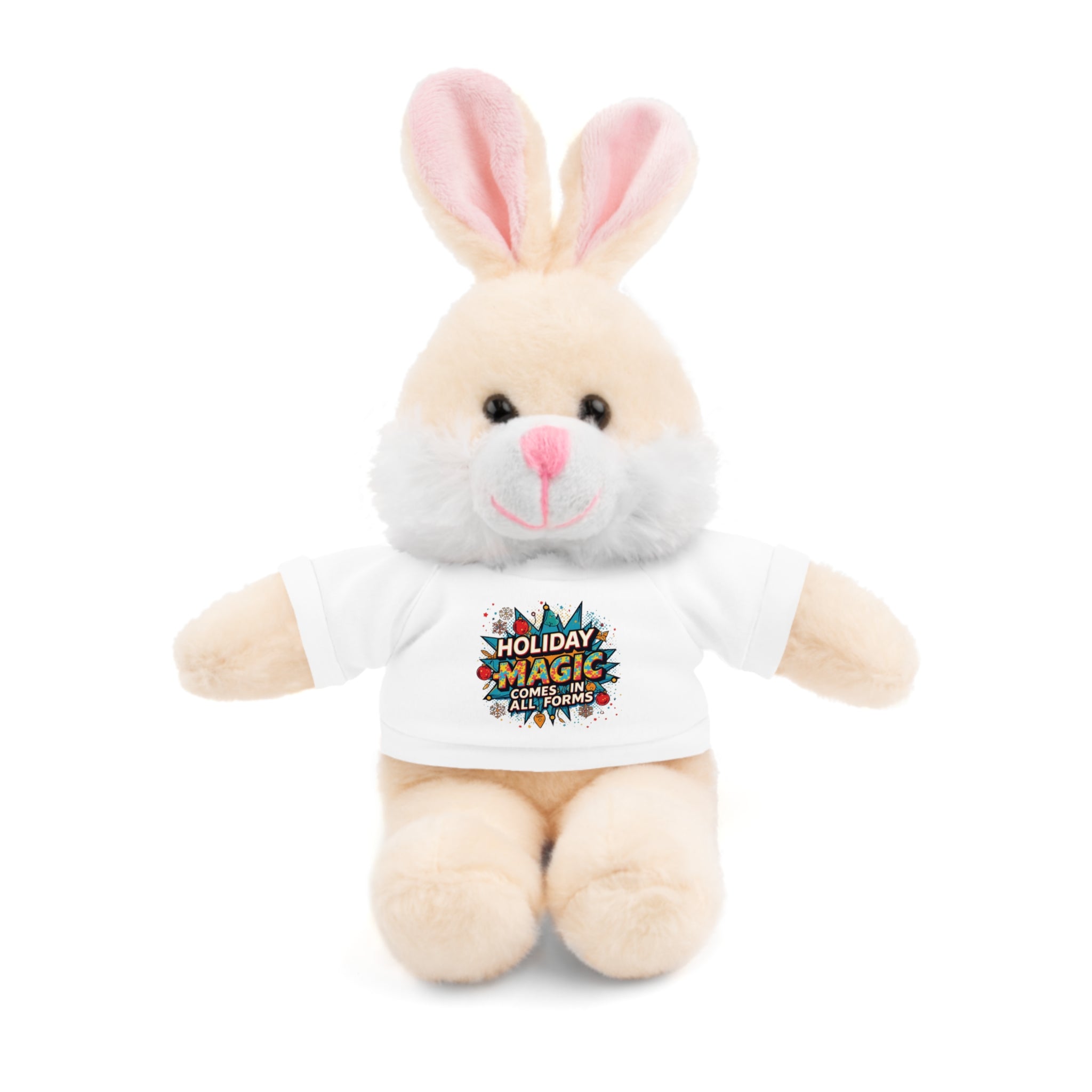 Holiday Magic Bear — Plush Teddy with 'Holiday Magic Comes in All Forms' Tee