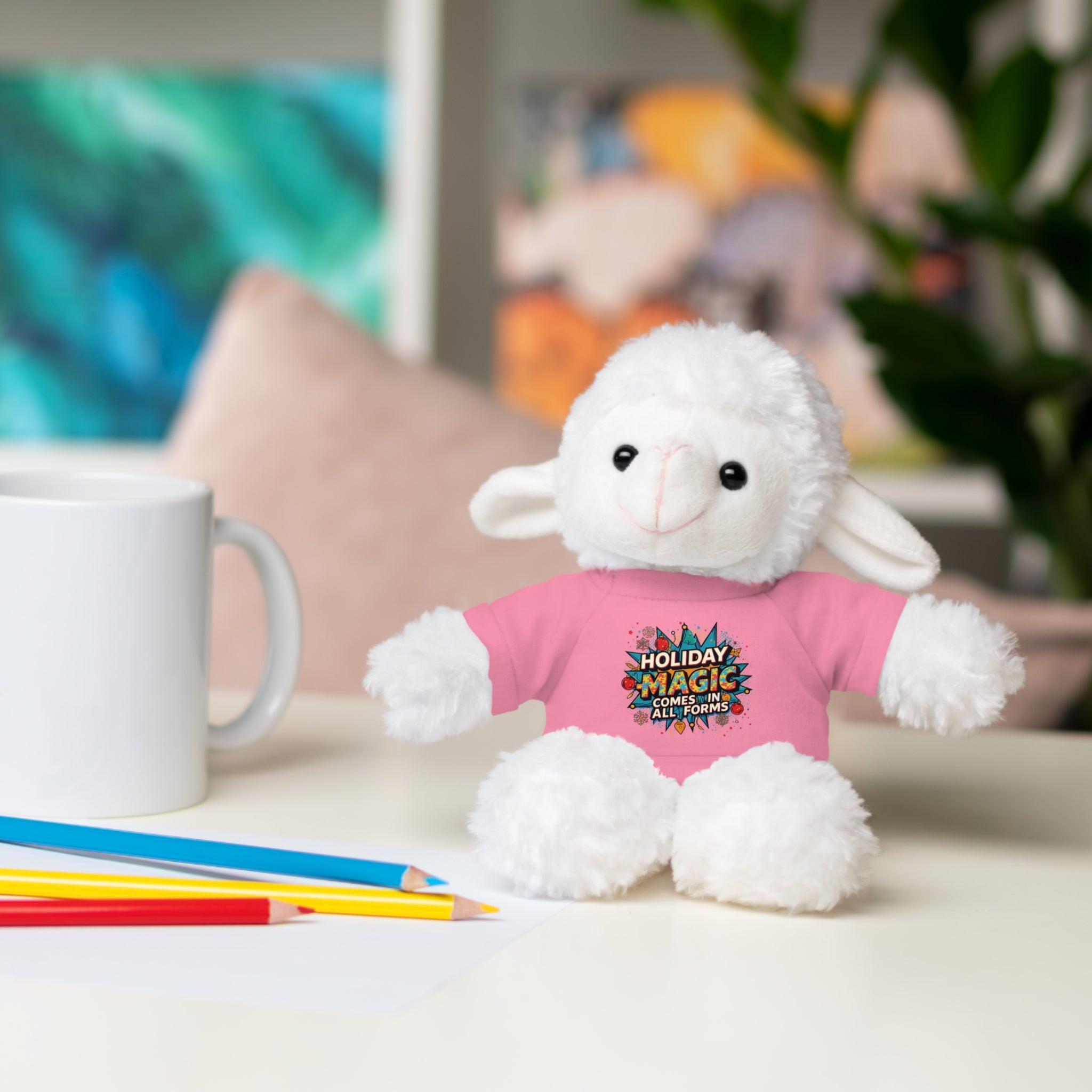 Holiday Magic Bear — Plush Teddy with 'Holiday Magic Comes in All Forms' Tee