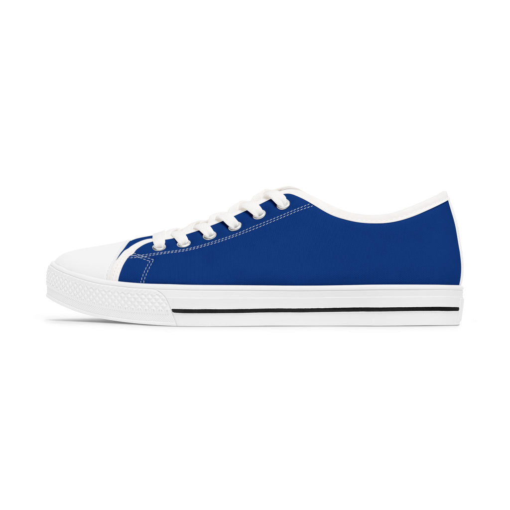 Low Top Sneakers — Blue Puzzle Heart Pattern Casual Shoes (Autism Awareness)