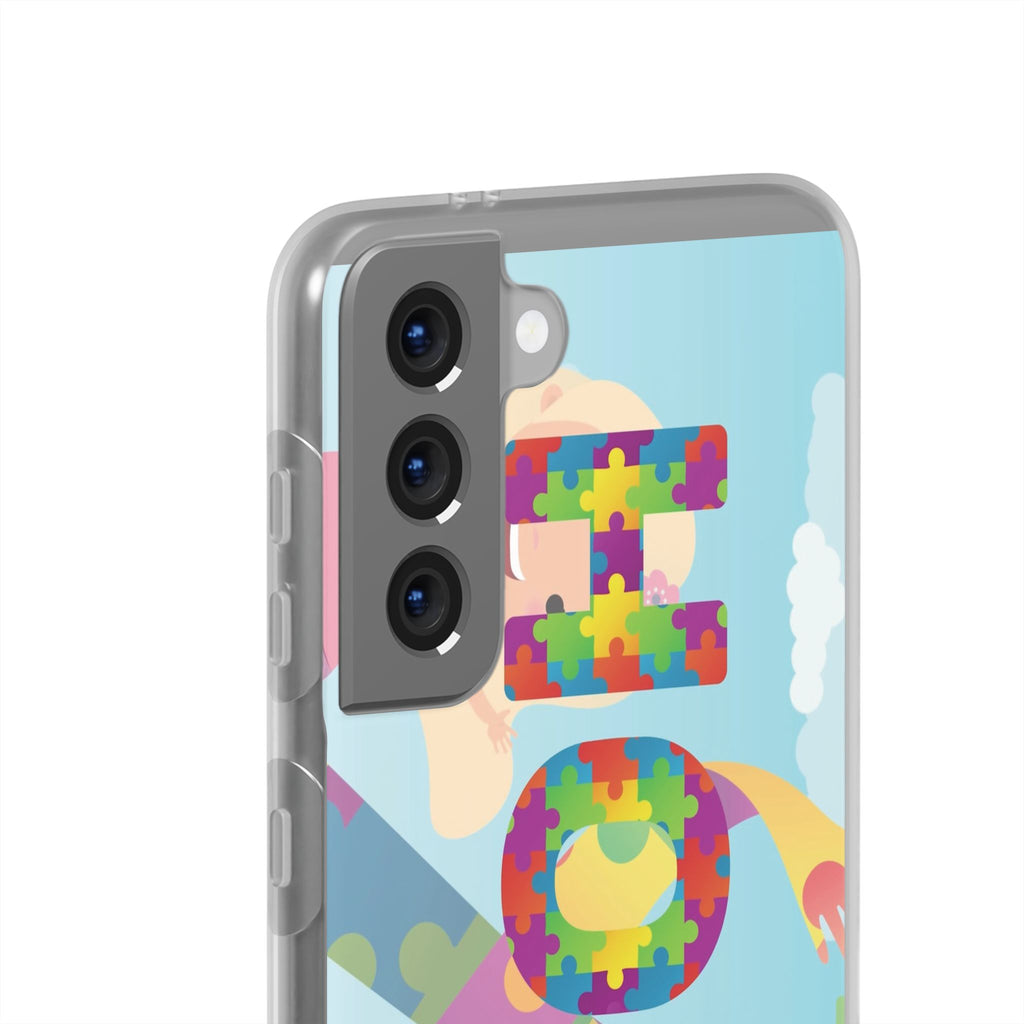 Autism Awareness Phone Case — 'HOPE' Puzzle Heart Flexi Case