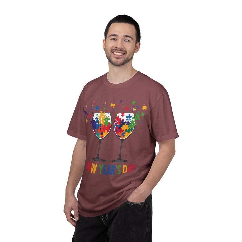 New Year’s Day Puzzle Wine T-Shirt