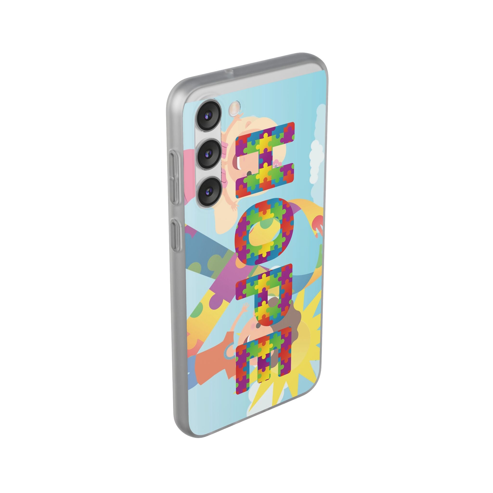 Autism Awareness Phone Case — 'HOPE' Puzzle Heart Flexi Case