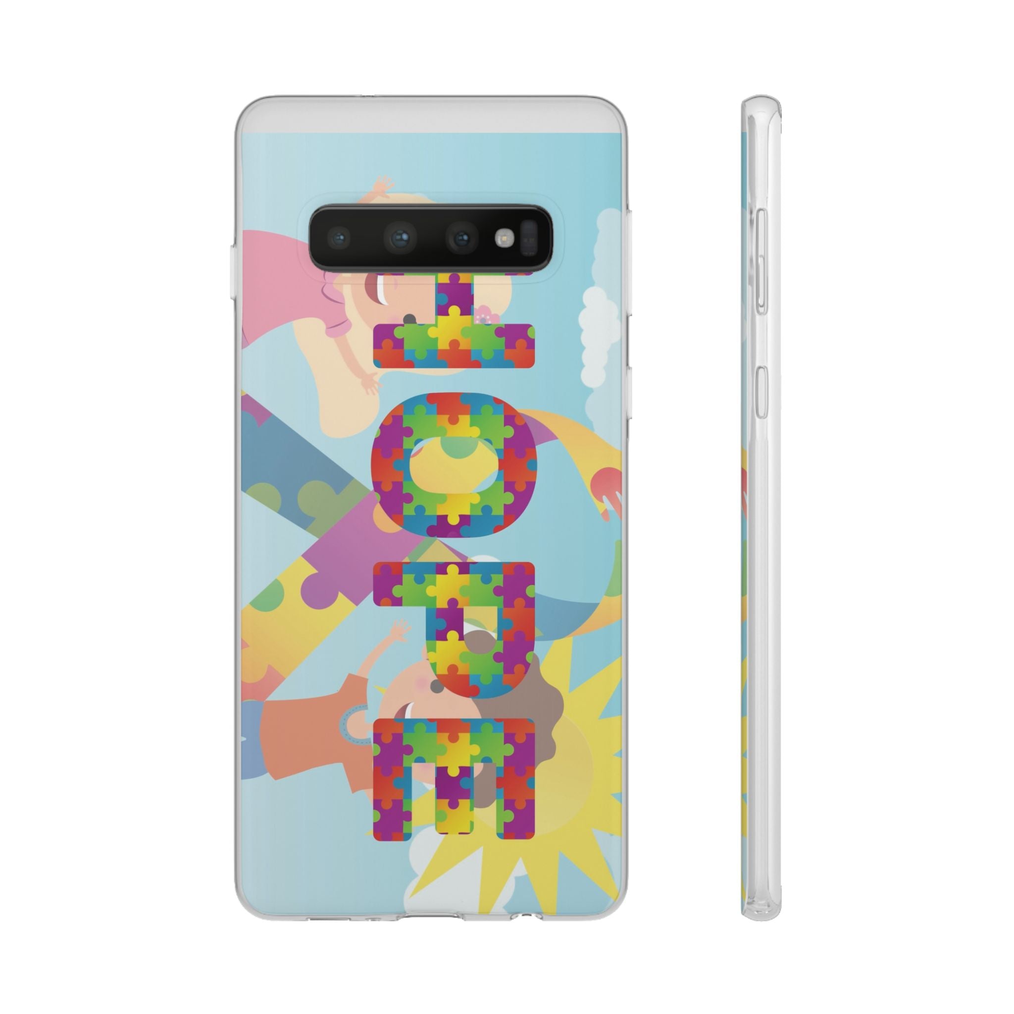 Autism Awareness Phone Case — 'HOPE' Puzzle Heart Flexi Case