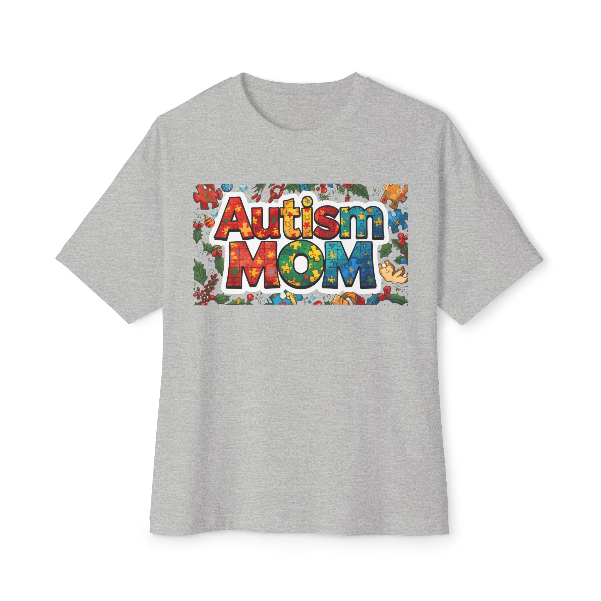 Autism Mom T-Shirt — Colorful Puzzle Piece Awareness Tee