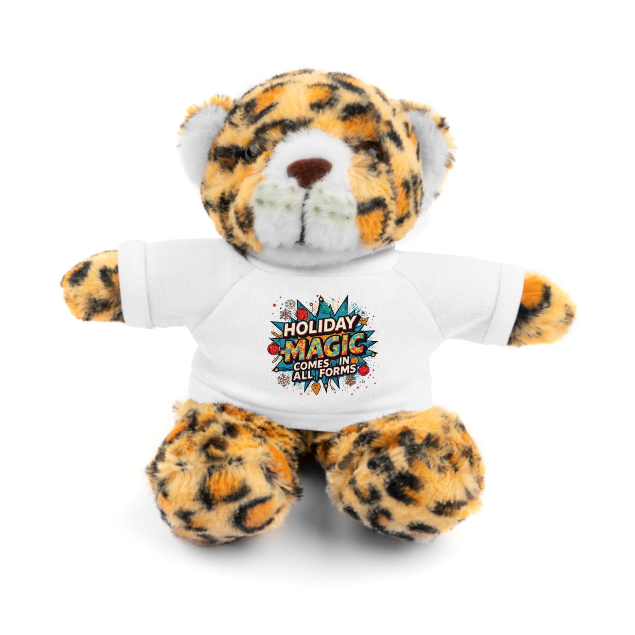 Holiday Magic Bear — Plush Teddy with 'Holiday Magic Comes in All Forms' Tee