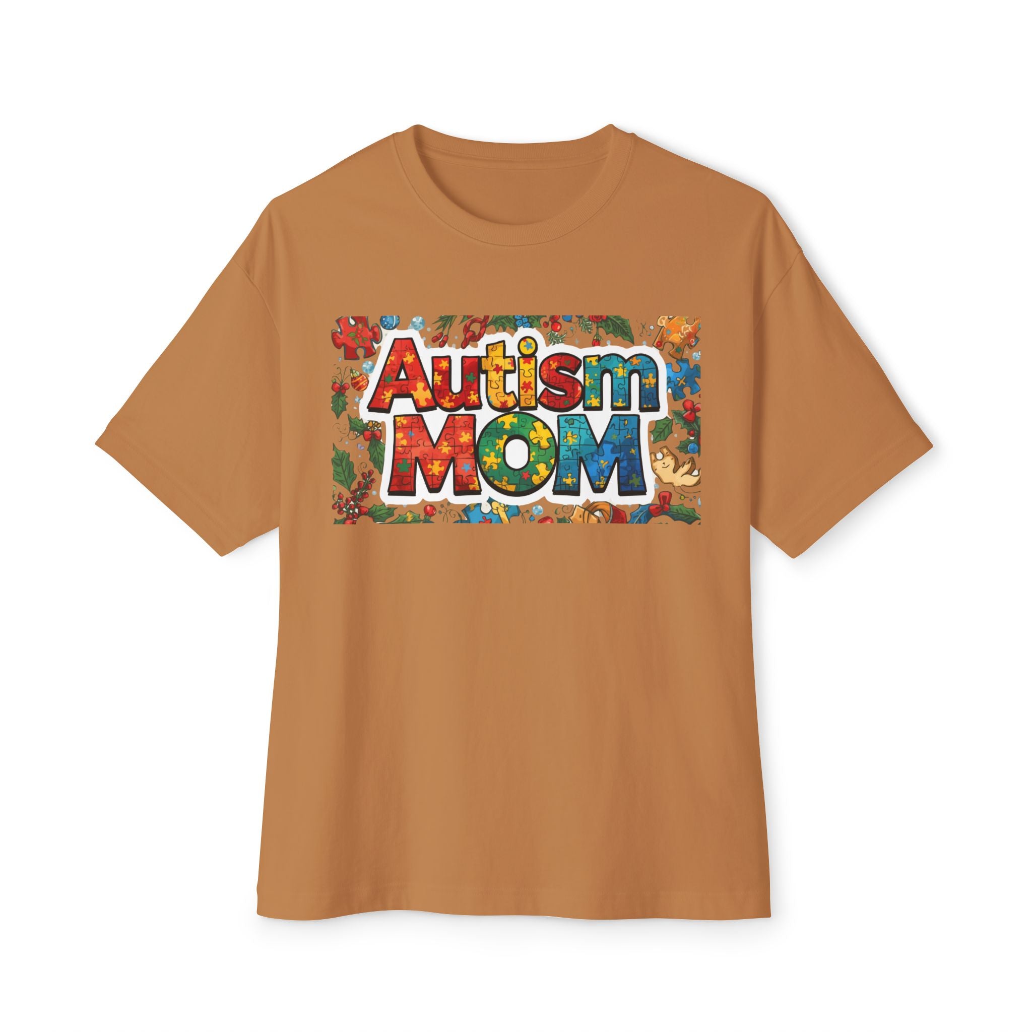 Autism Mom T-Shirt — Colorful Puzzle Piece Awareness Tee