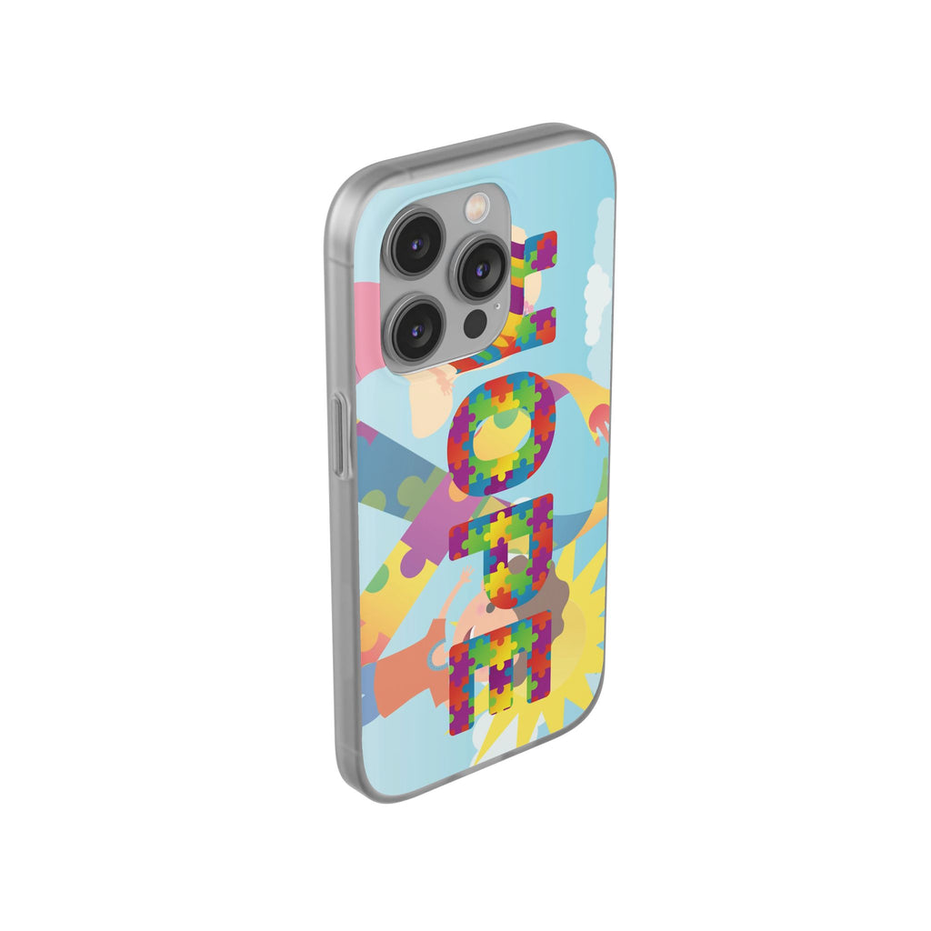 Autism Awareness Phone Case — 'HOPE' Puzzle Heart Flexi Case