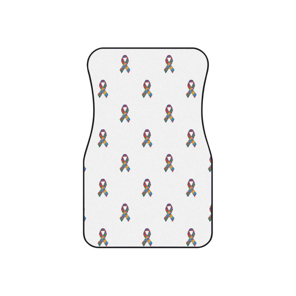 Awareness Ribbon Pattern Car Mats (Set of 4)