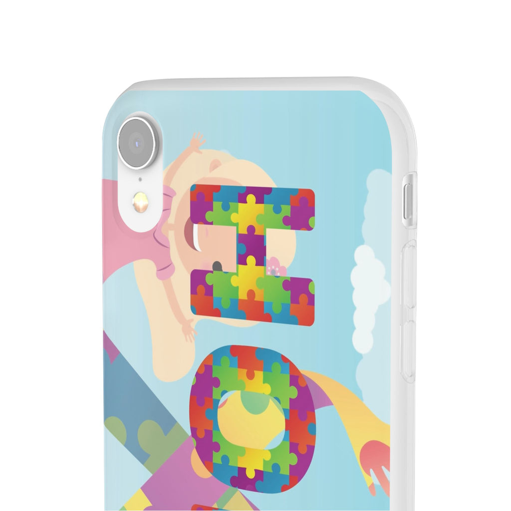 Autism Awareness Phone Case — 'HOPE' Puzzle Heart Flexi Case