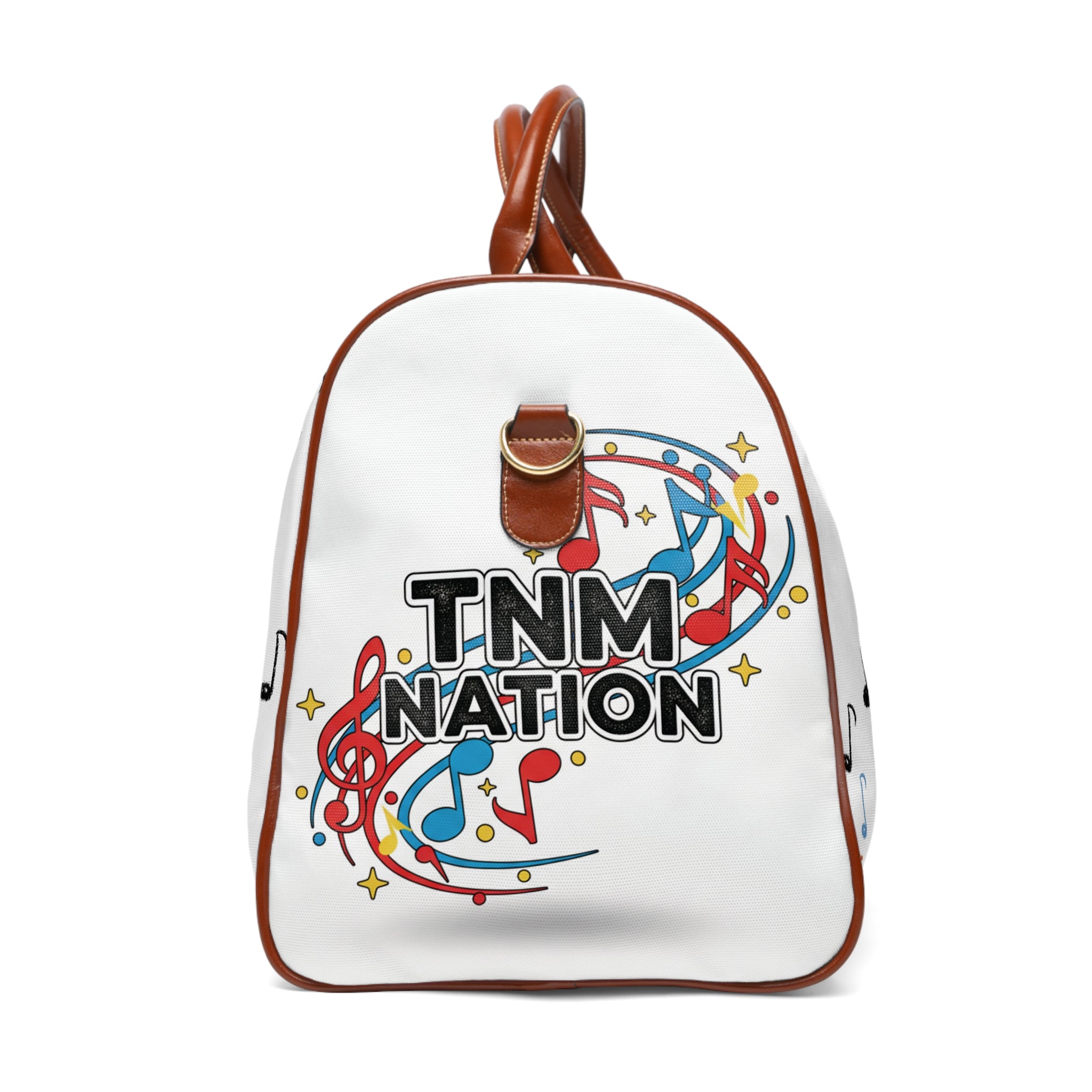 Music Notes Waterproof Travel Bag