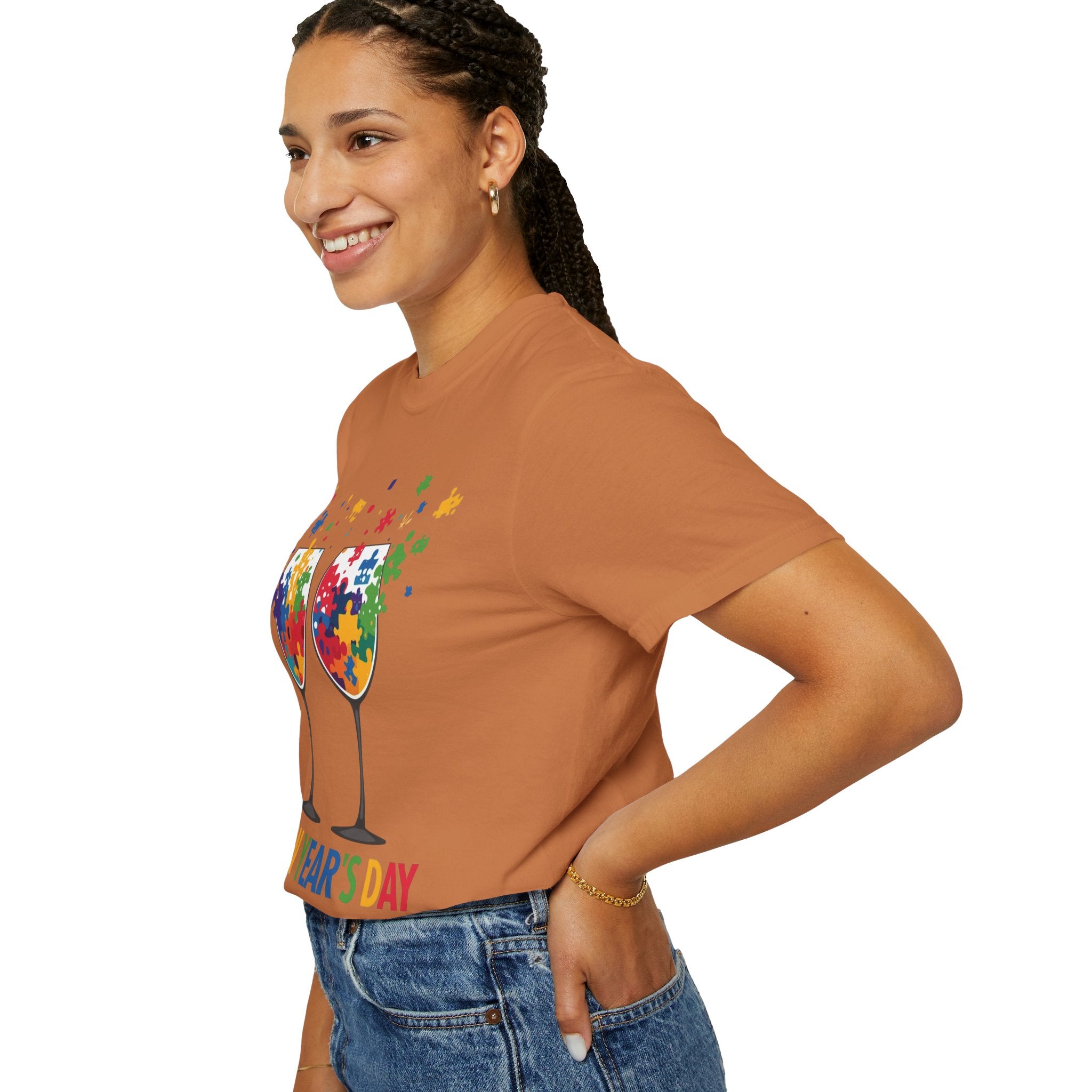 New Year’s Day Puzzle Wine T-Shirt