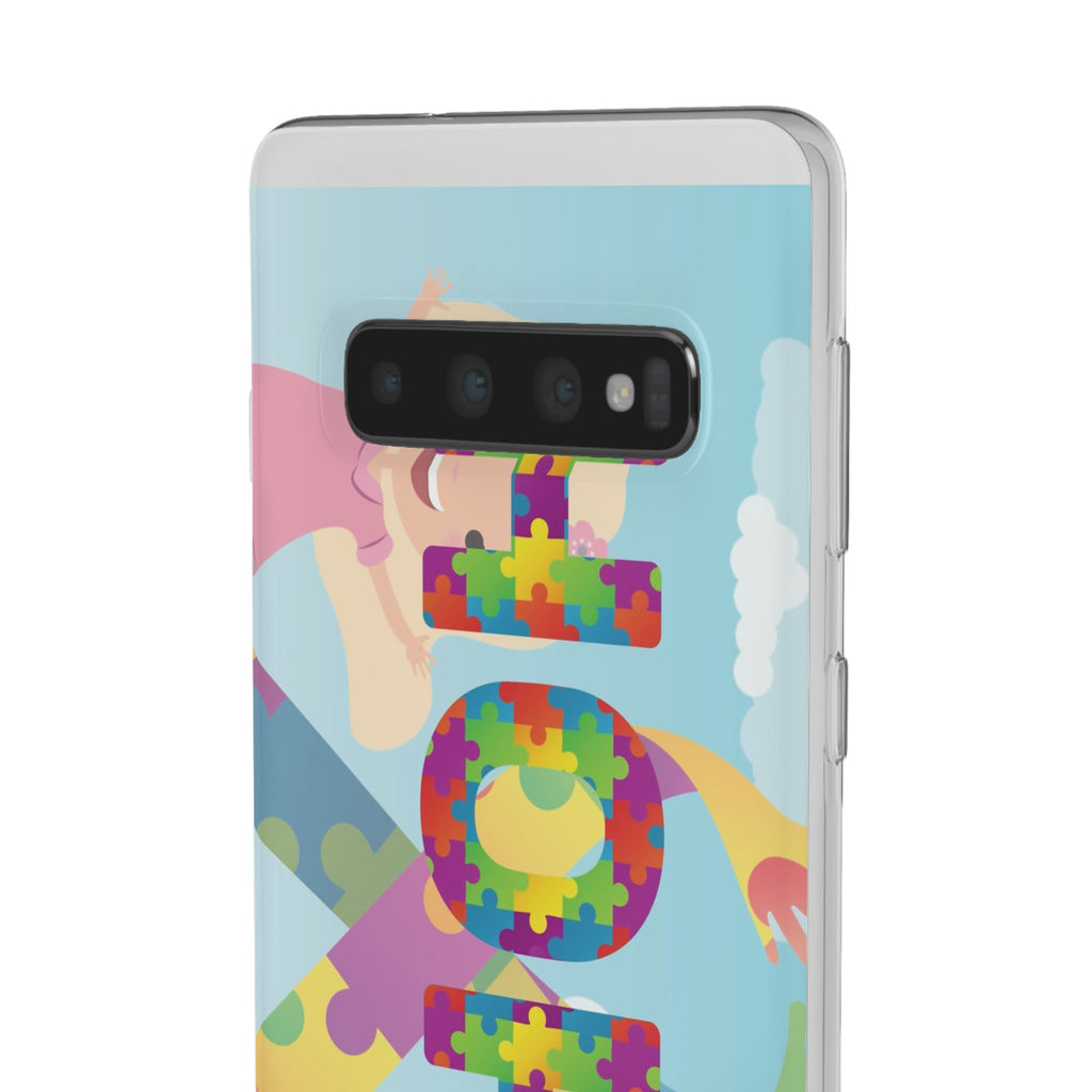 Autism Awareness Phone Case — 'HOPE' Puzzle Heart Flexi Case