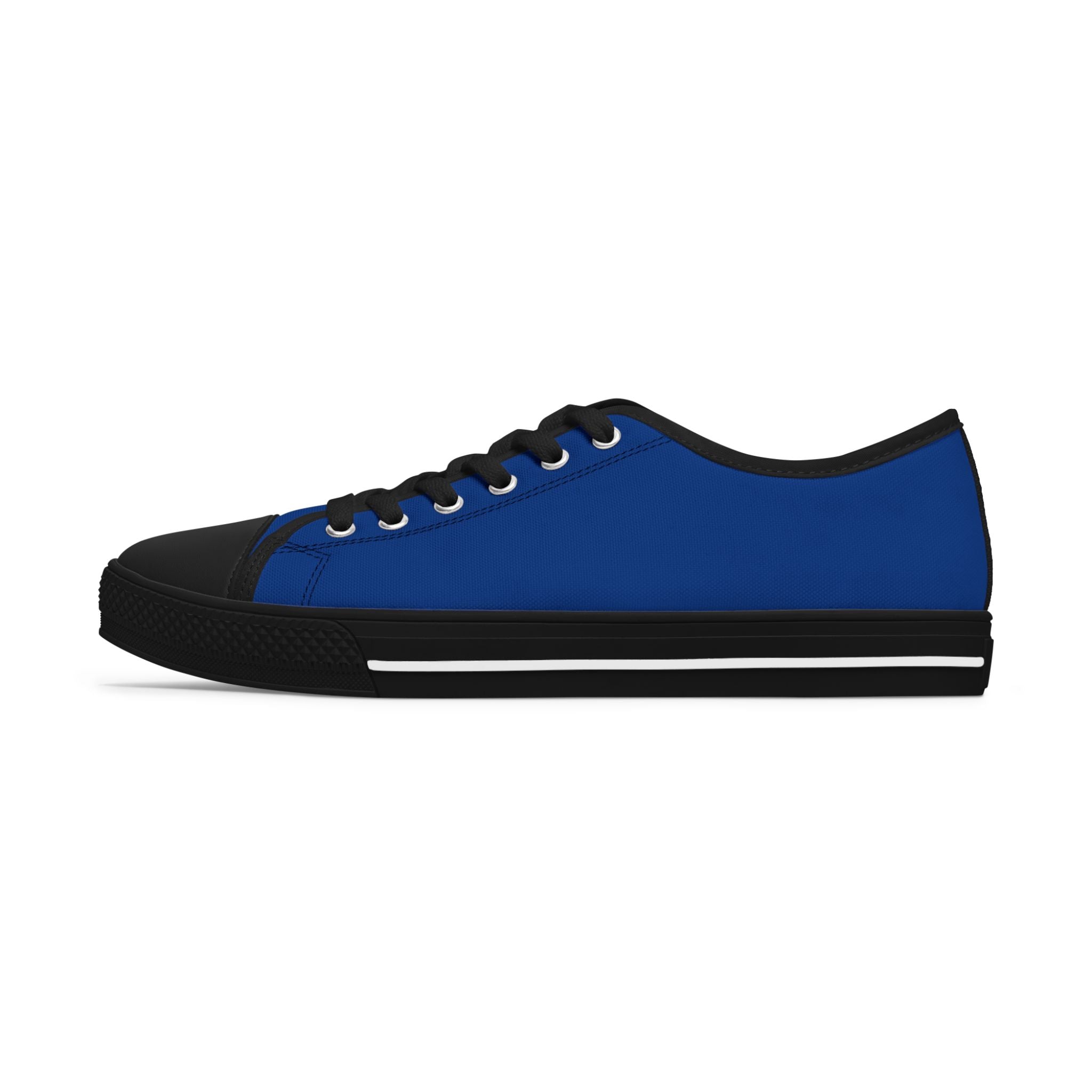 Low Top Sneakers — Blue Puzzle Heart Pattern Casual Shoes (Autism Awareness)