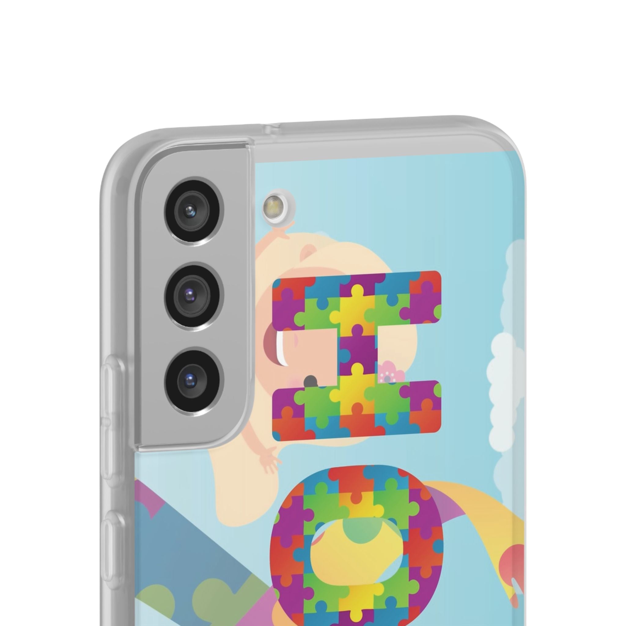Autism Awareness Phone Case — 'HOPE' Puzzle Heart Flexi Case