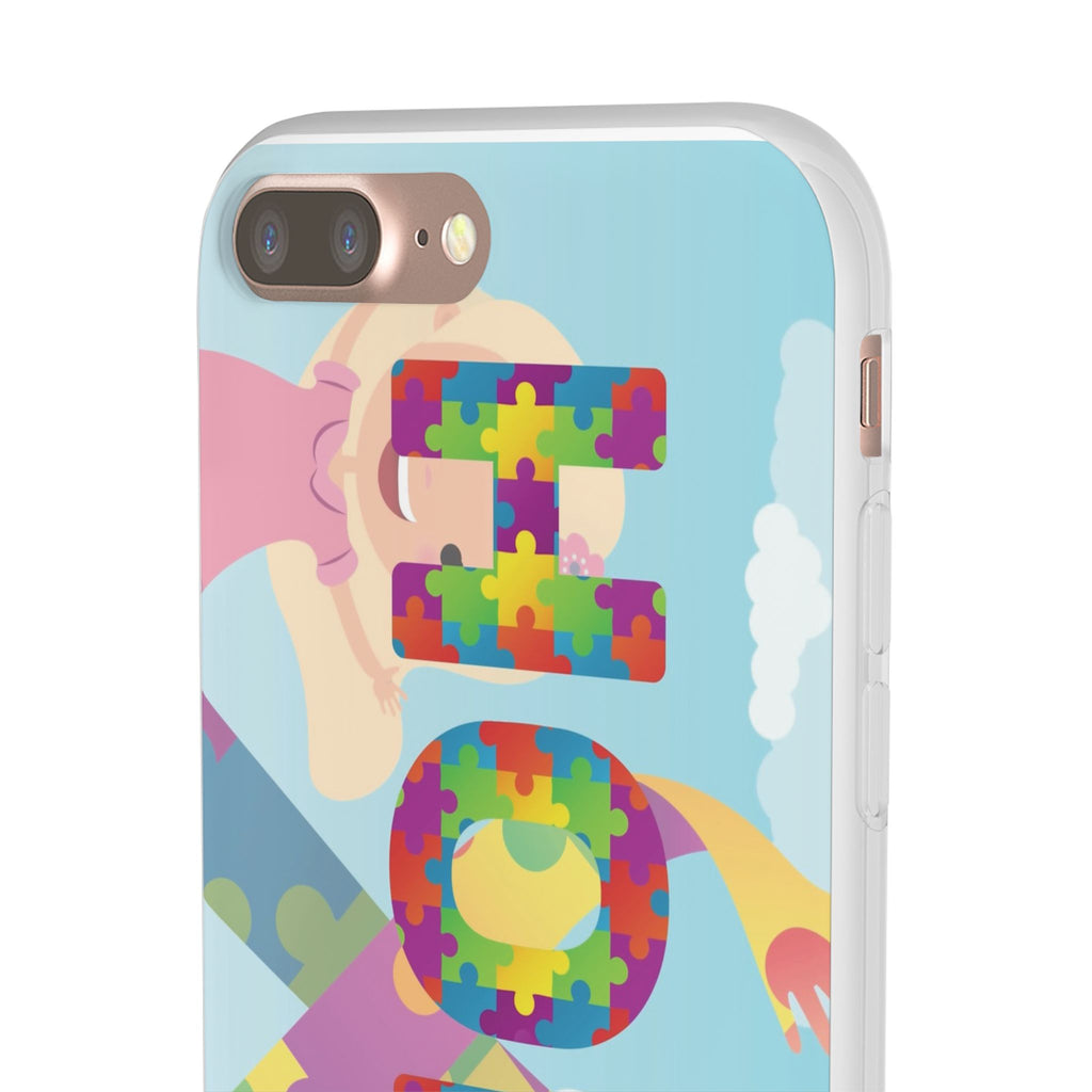 Autism Awareness Phone Case — 'HOPE' Puzzle Heart Flexi Case