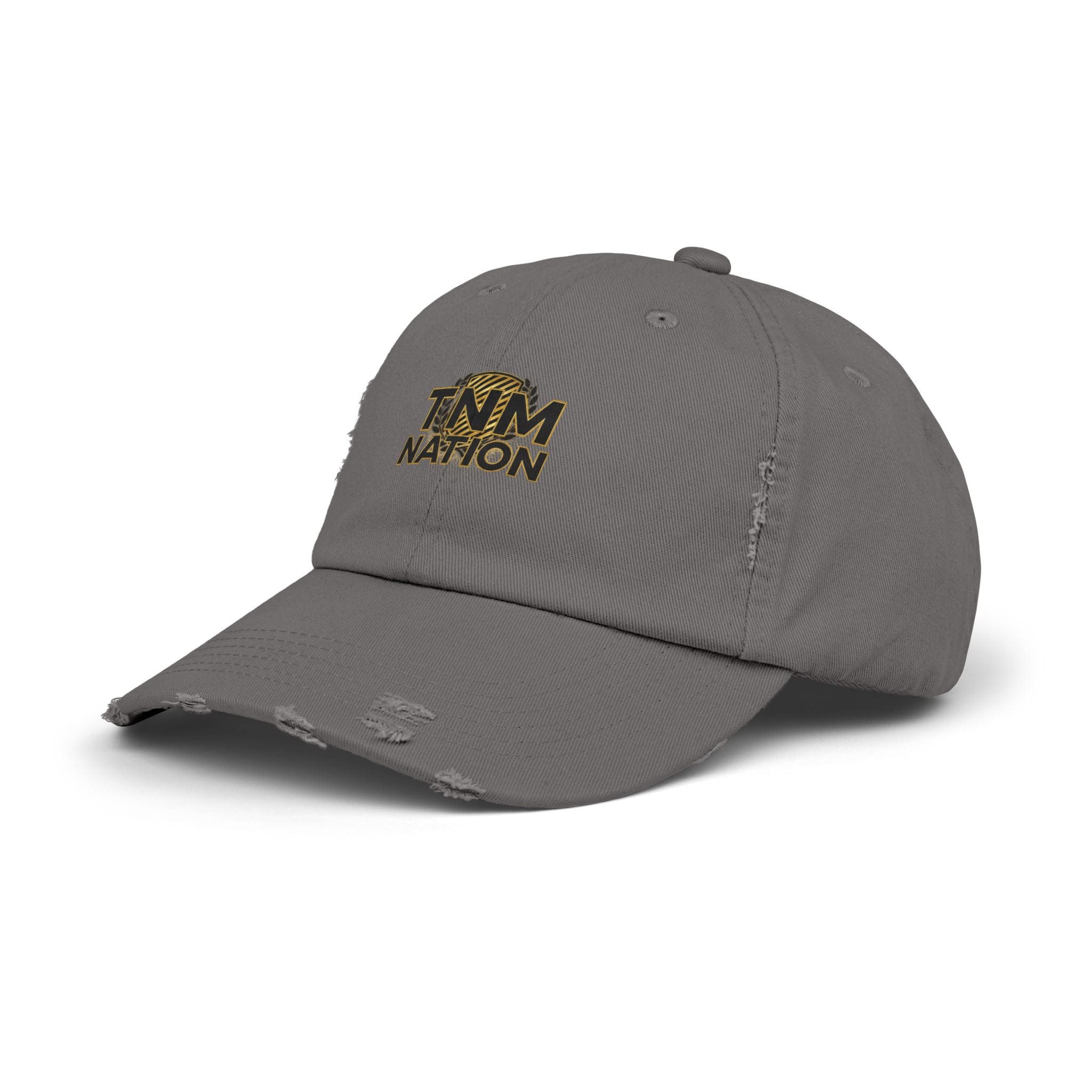 Distressed Baseball Cap — TNM Nation Gold Logo