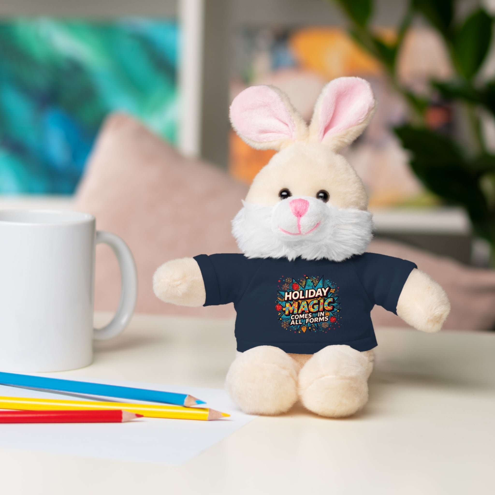 Holiday Magic Bear — Plush Teddy with 'Holiday Magic Comes in All Forms' Tee