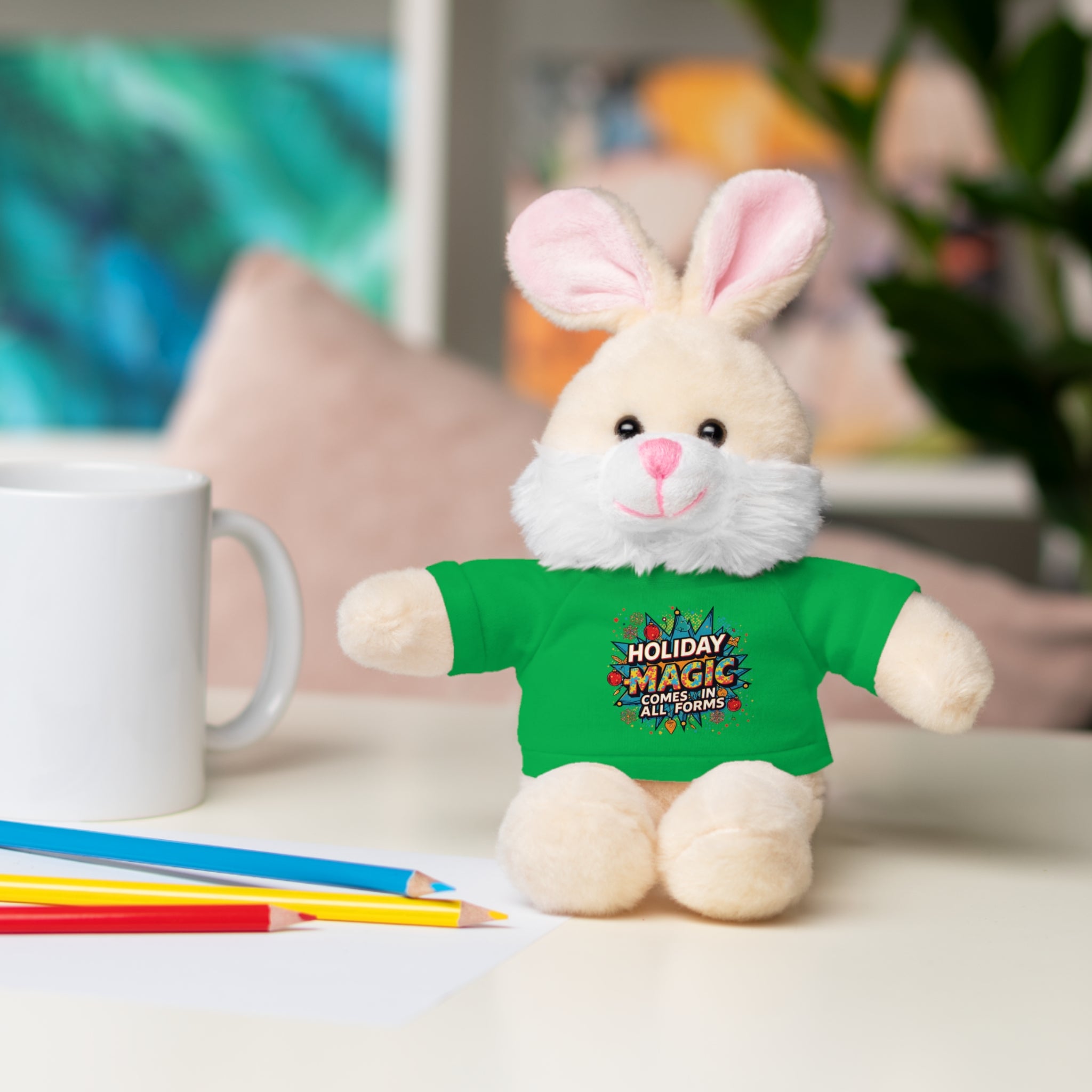 Holiday Magic Bear — Plush Teddy with 'Holiday Magic Comes in All Forms' Tee