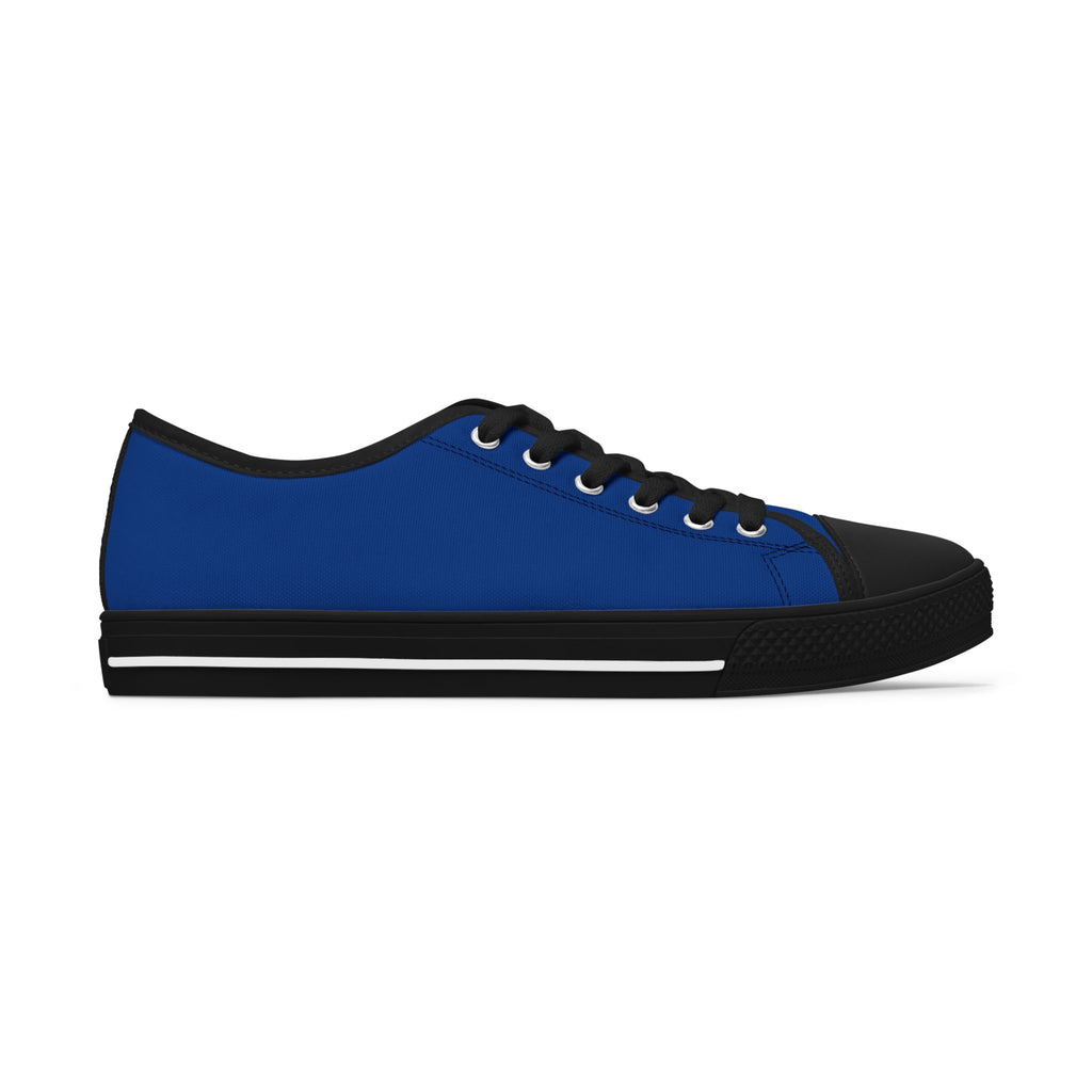 Low Top Sneakers — Blue Puzzle Heart Pattern Casual Shoes (Autism Awareness)