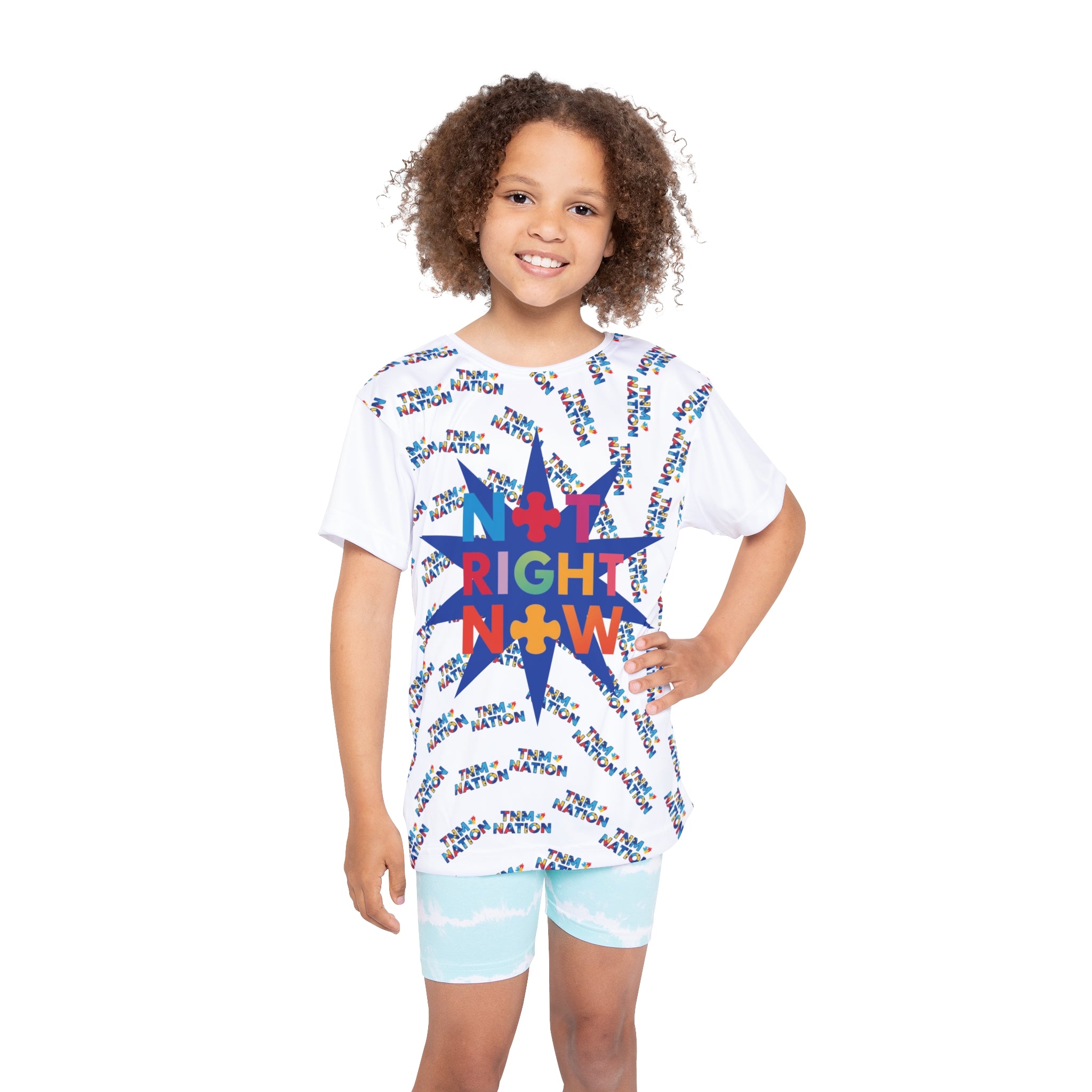 Kids Jersey — 'Not Right Now' Puzzle Logo All-Over Print