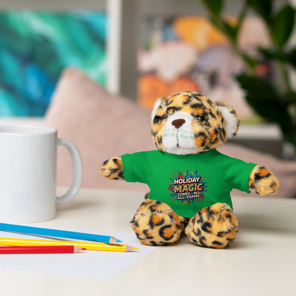 Holiday Magic Bear — Plush Teddy with 'Holiday Magic Comes in All Forms' Tee