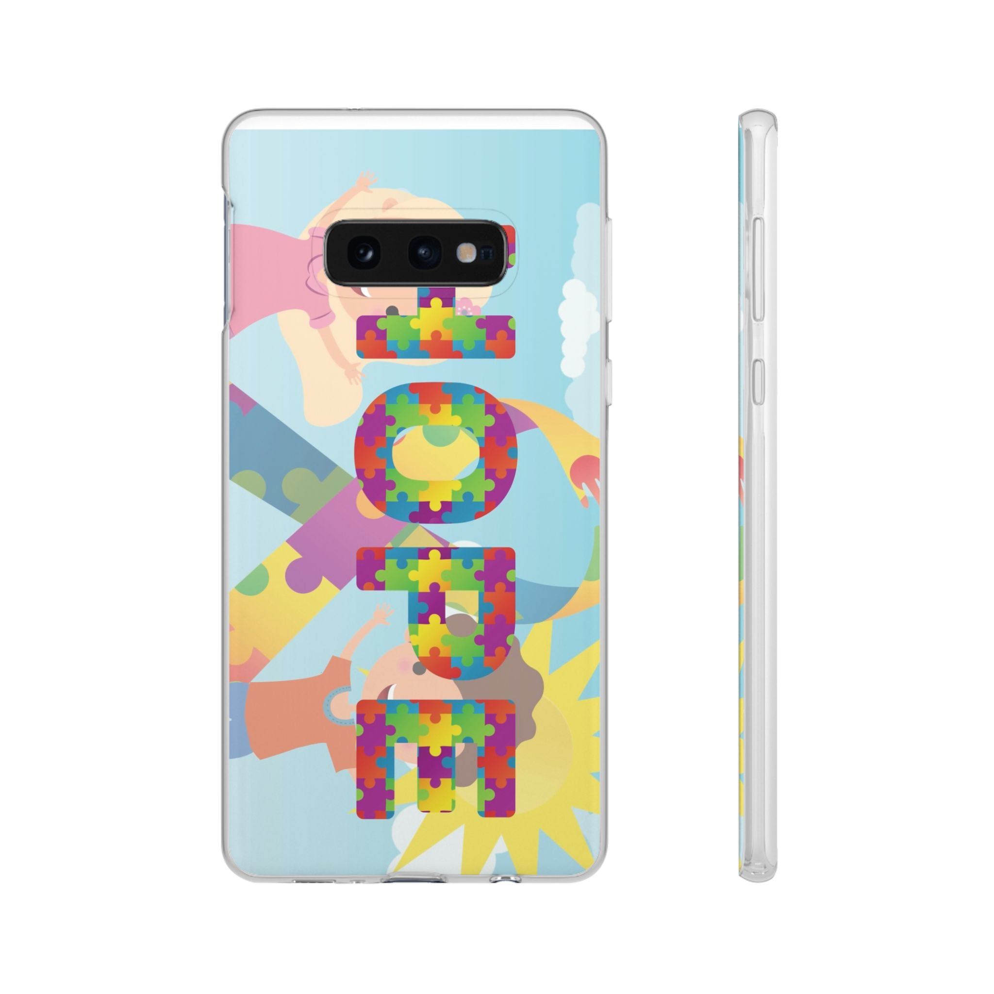 Autism Awareness Phone Case — 'HOPE' Puzzle Heart Flexi Case