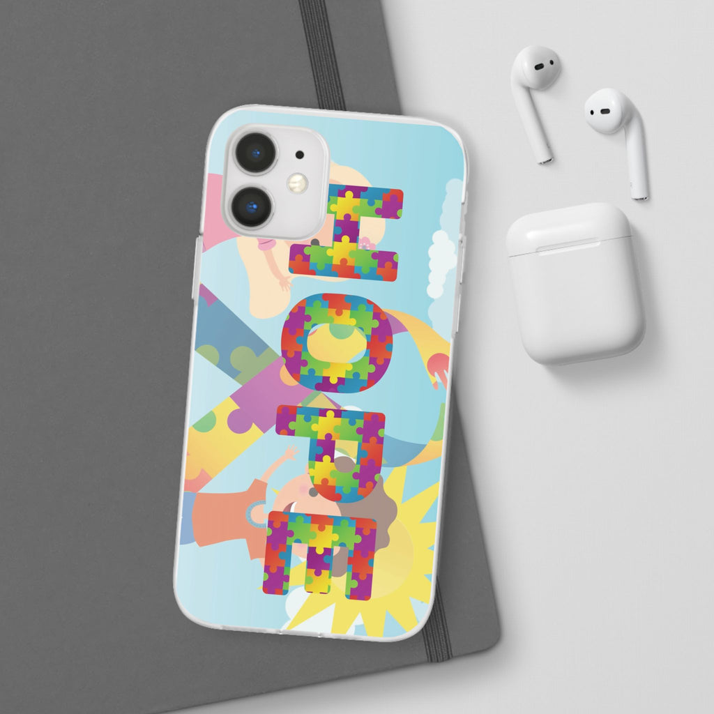 Autism Awareness Phone Case — 'HOPE' Puzzle Heart Flexi Case