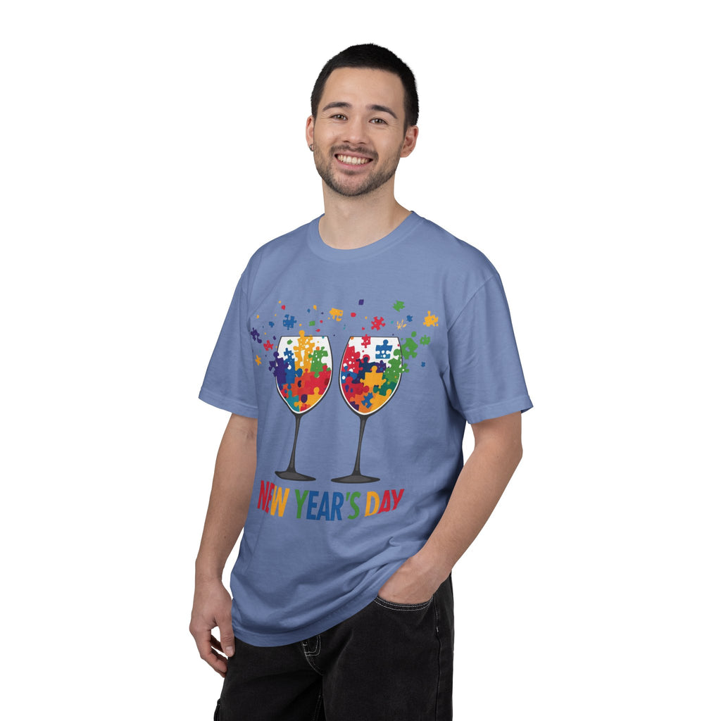 New Year’s Day Puzzle Wine T-Shirt